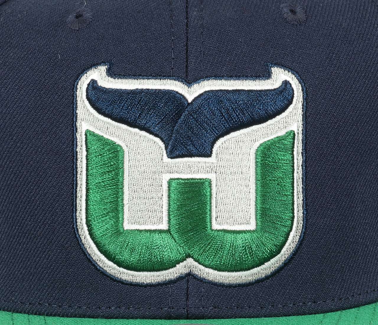 Hartford Whalers NHL Team 2 Tone 2.0 Blue Green Original Fit Snapback Cap Mitchell & Ness