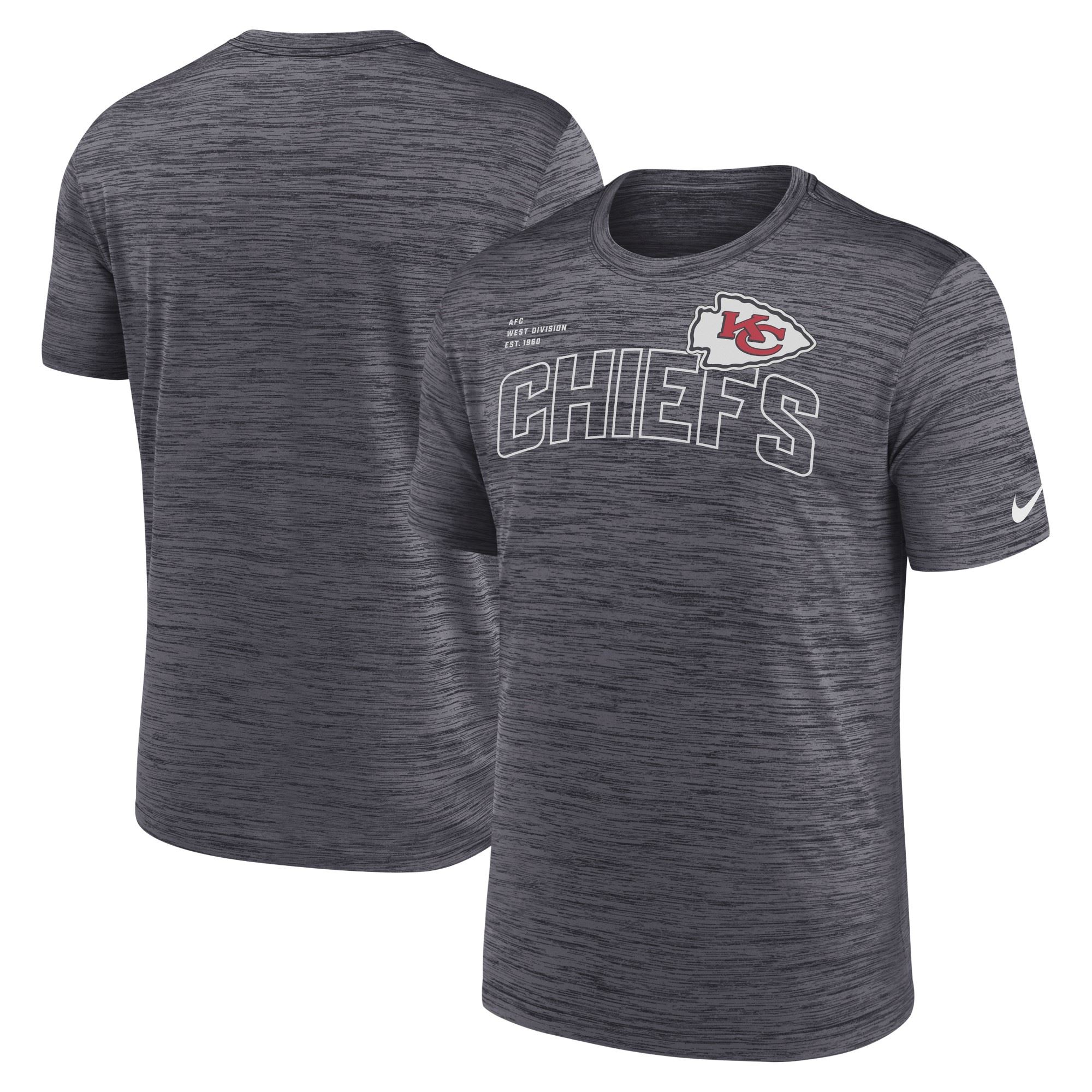 Kansas City Chiefs Gray NFL Velocity Arch T-Shirt Nike 