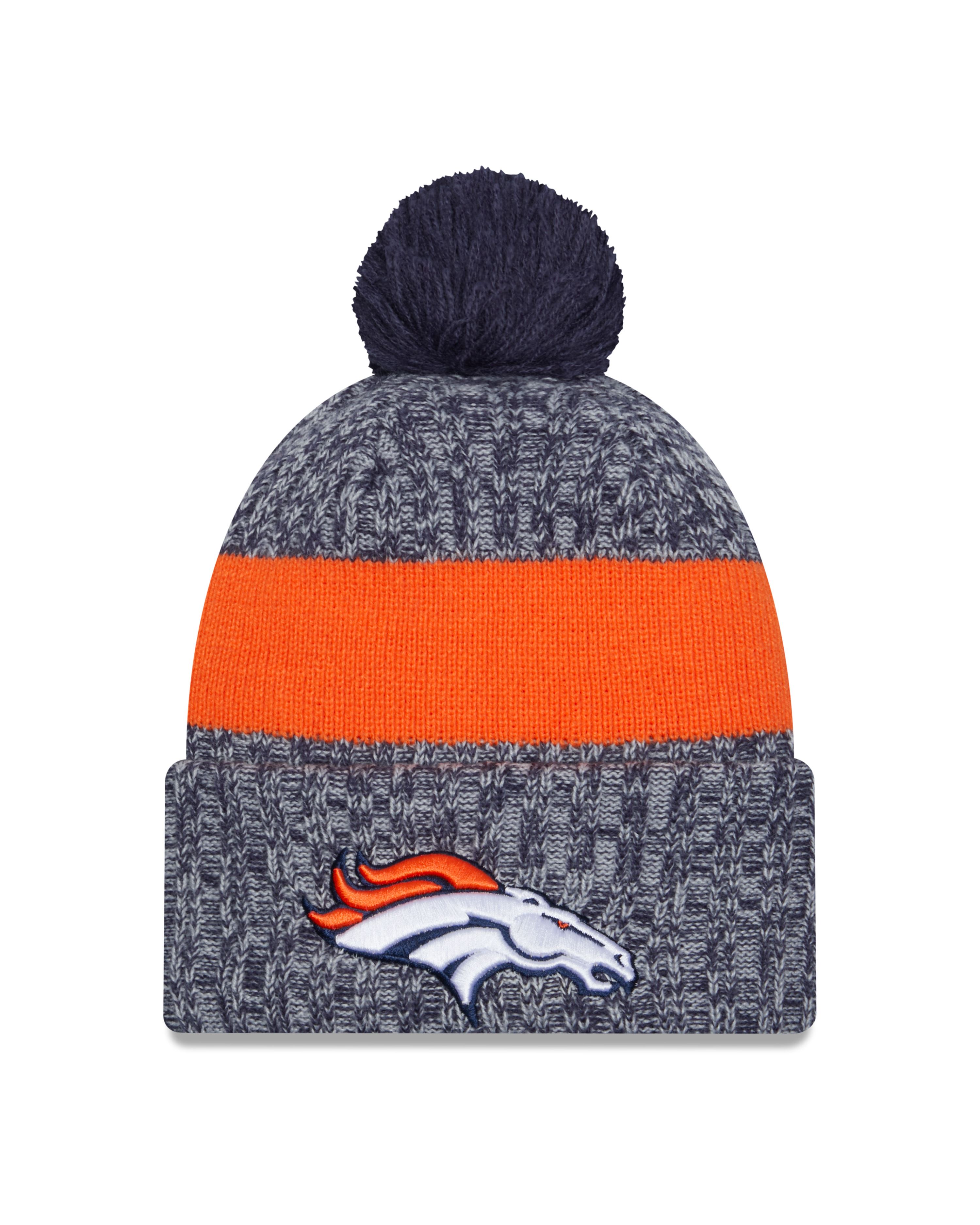 Denver Broncos NFL 2023  Sideline Sport Knit OTC Blue Orange Beanie New Era