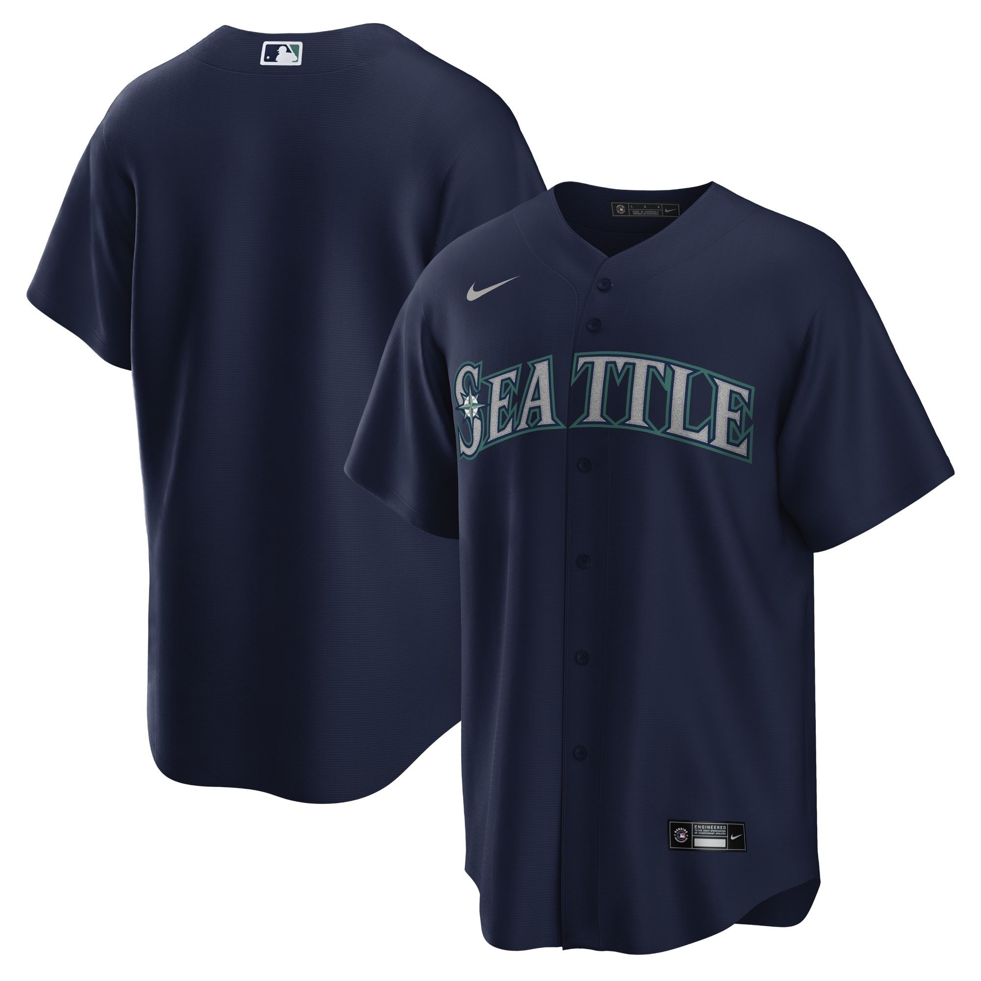 Seattle Mariners Blue Official MLB Replica Alternate Jersey Nike