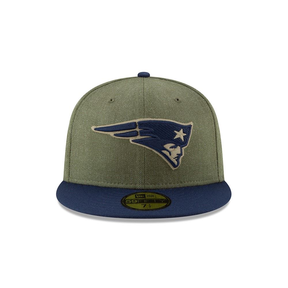 New England Patriots On Field 2018 Salute to Service 59Fifty Cap New Era
