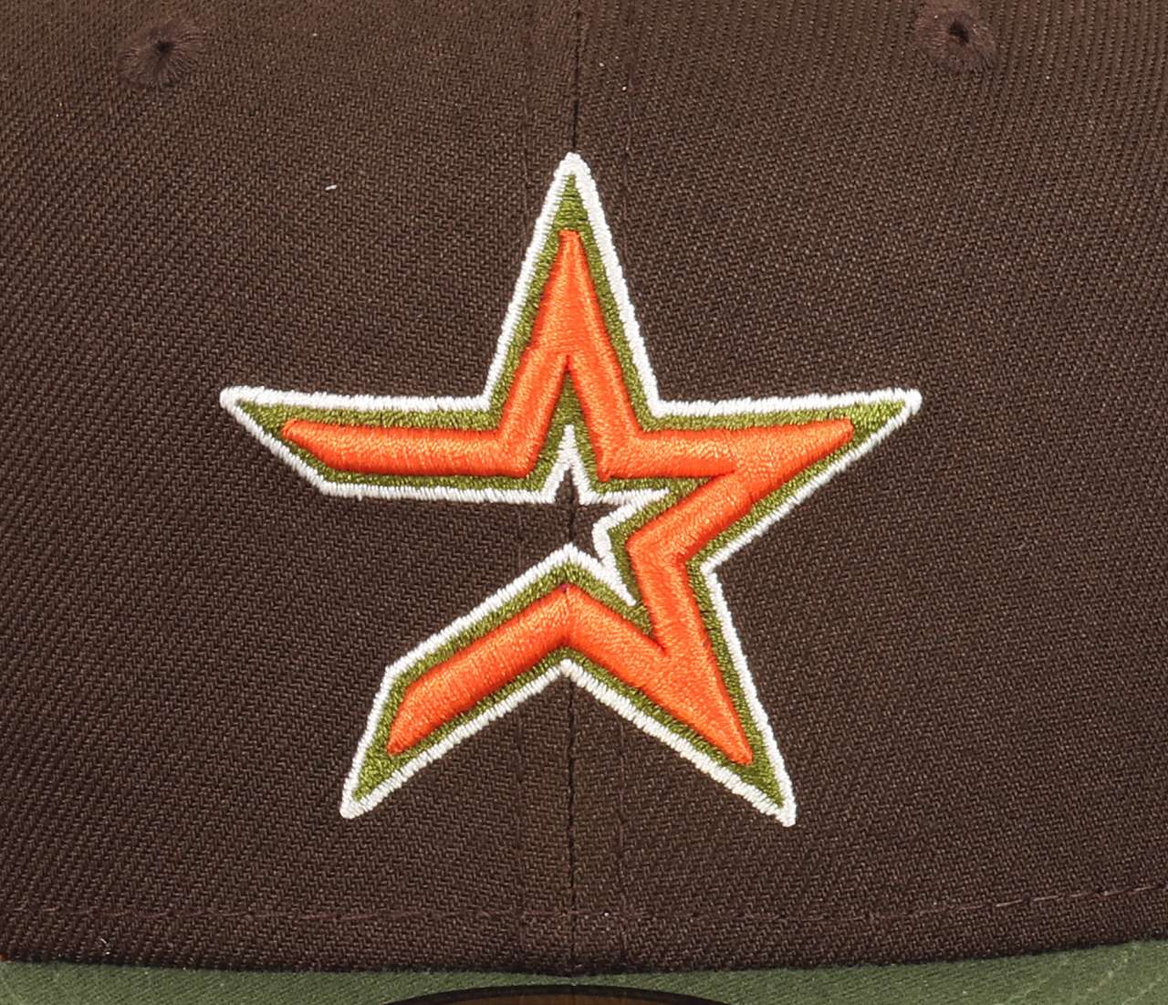 Houston Astros MLB Inaugural Season 2000 Sidepatch Walnut Brown Rifle Green 59Fifty Basecap New Era