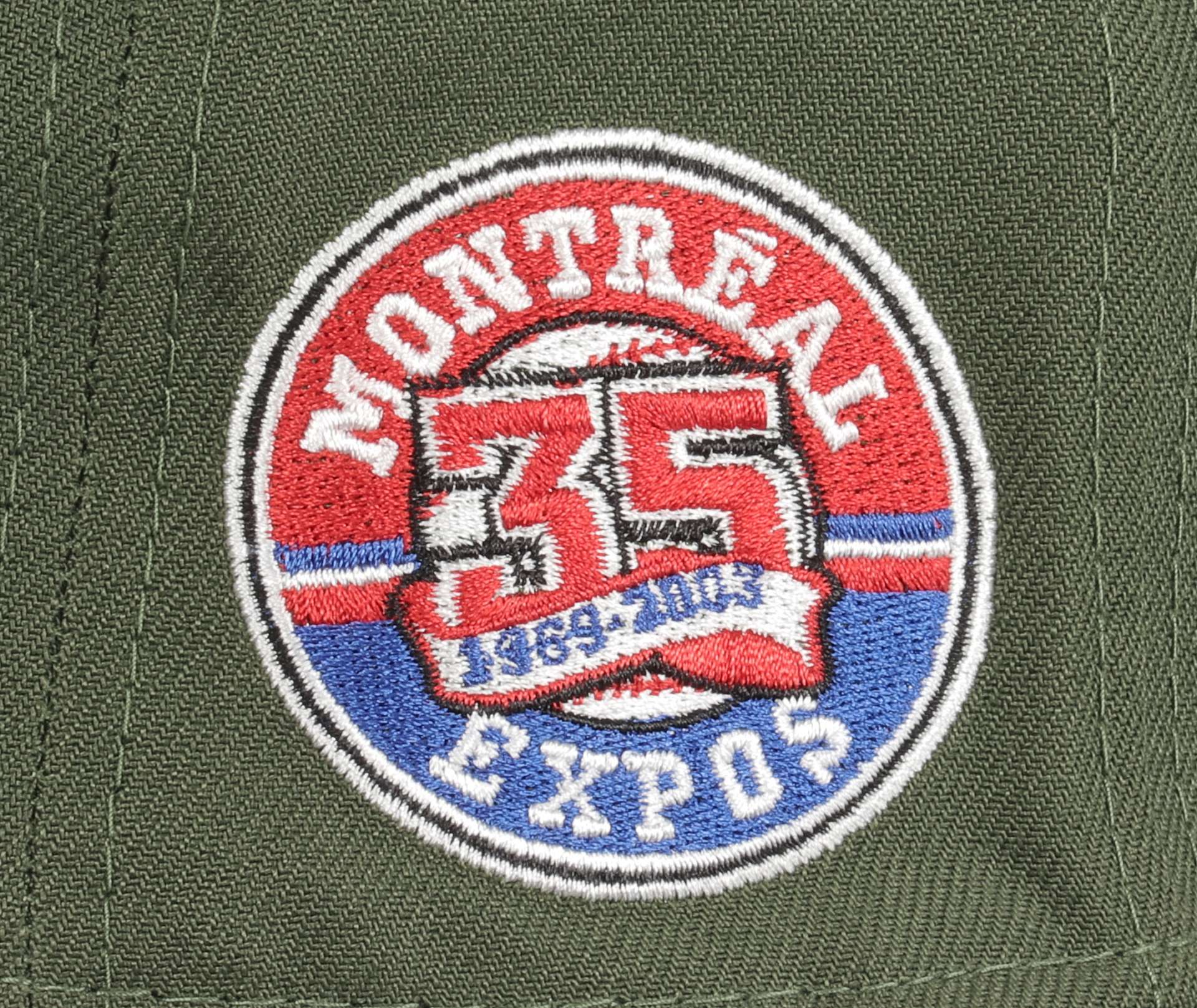 Montreal Expos MLB Cooperstown 35th Anniversary Sidepatch Rifle Green 59Fifty Basecap New Era