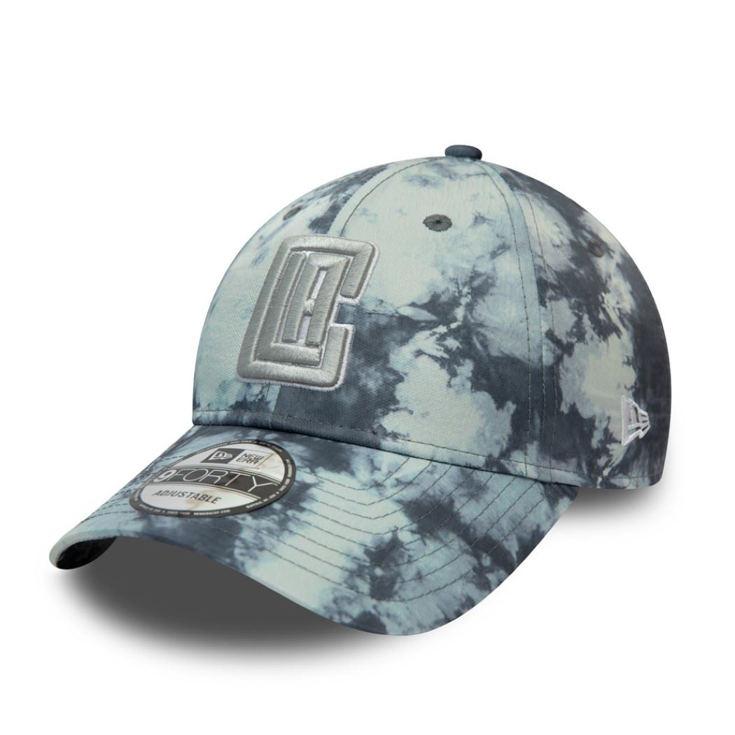 Los Angeles Clippers NBA Poly Print Grey 9Forty Adjustable Cap New Era