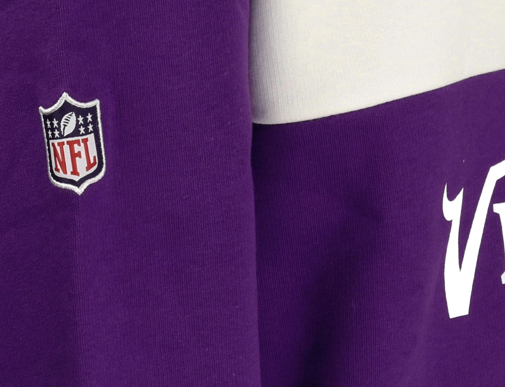 Minnesota Vikings NFL Colour Block Hoody White  / Purple New Era