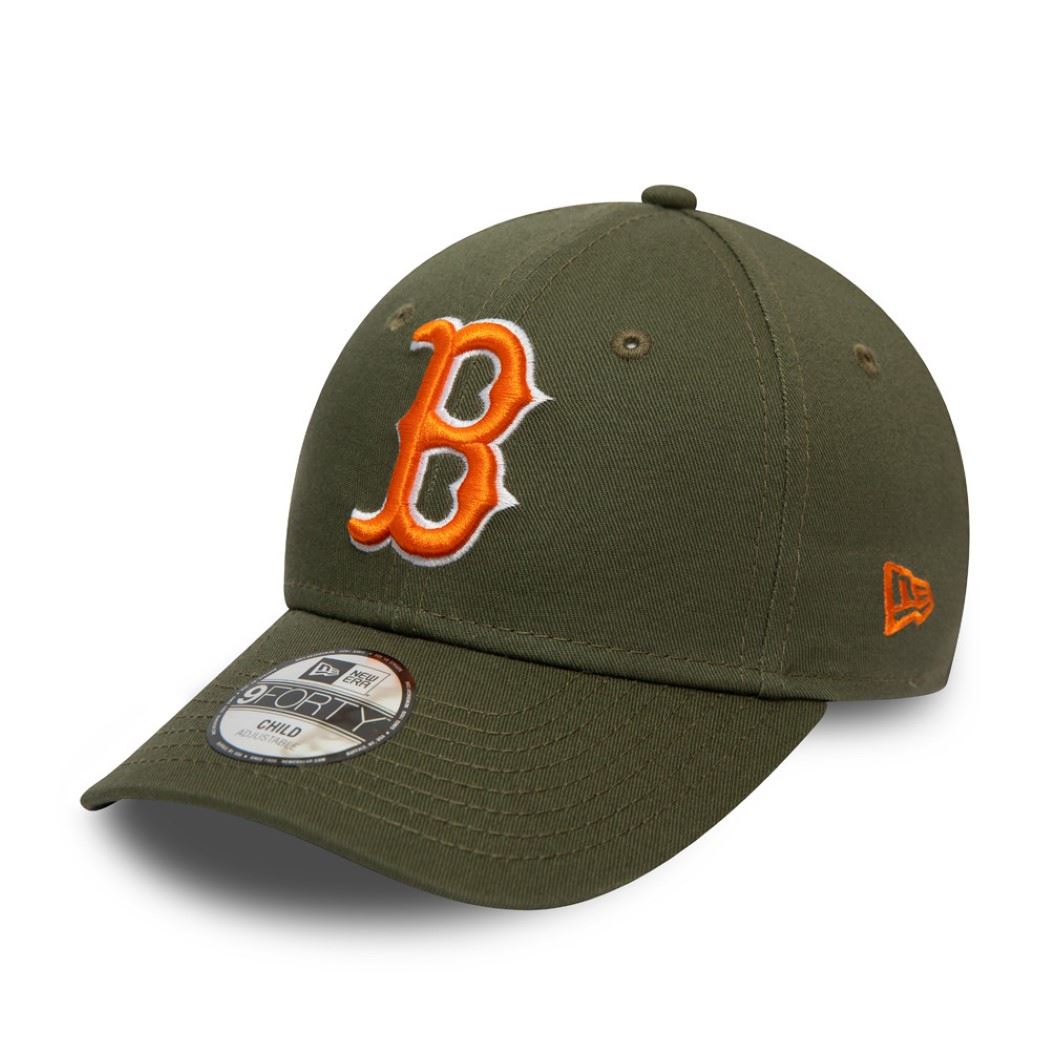 Boston Red Sox League Essential Olive 9Forty Adjustable Kids Cap New Era