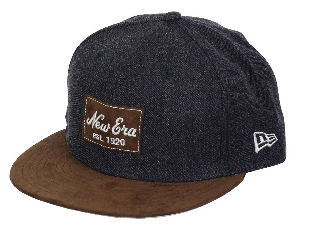 Heather Suede Brown Wild Leather 59Fifty Basecap New Era