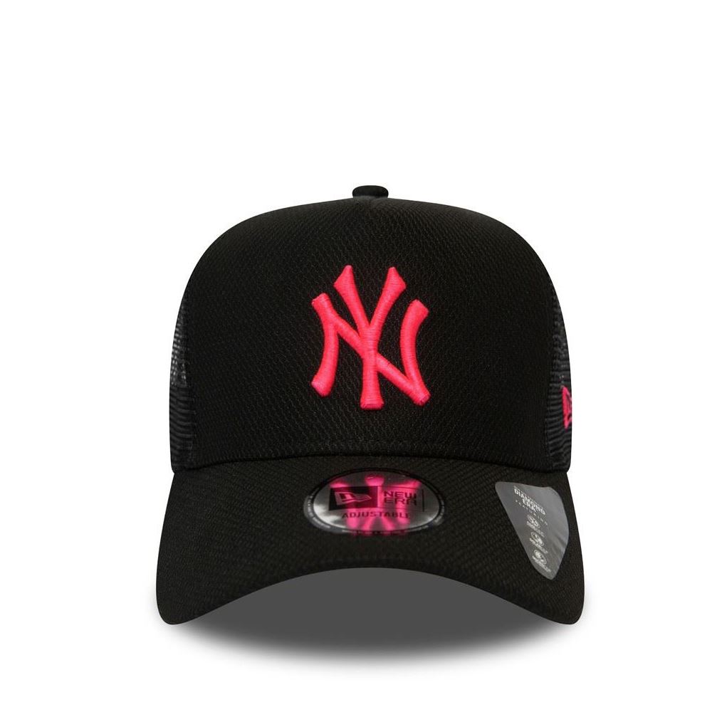 New York Yankees MLB Diamond Era A-Frame Adjustable Trucker Cap New Era