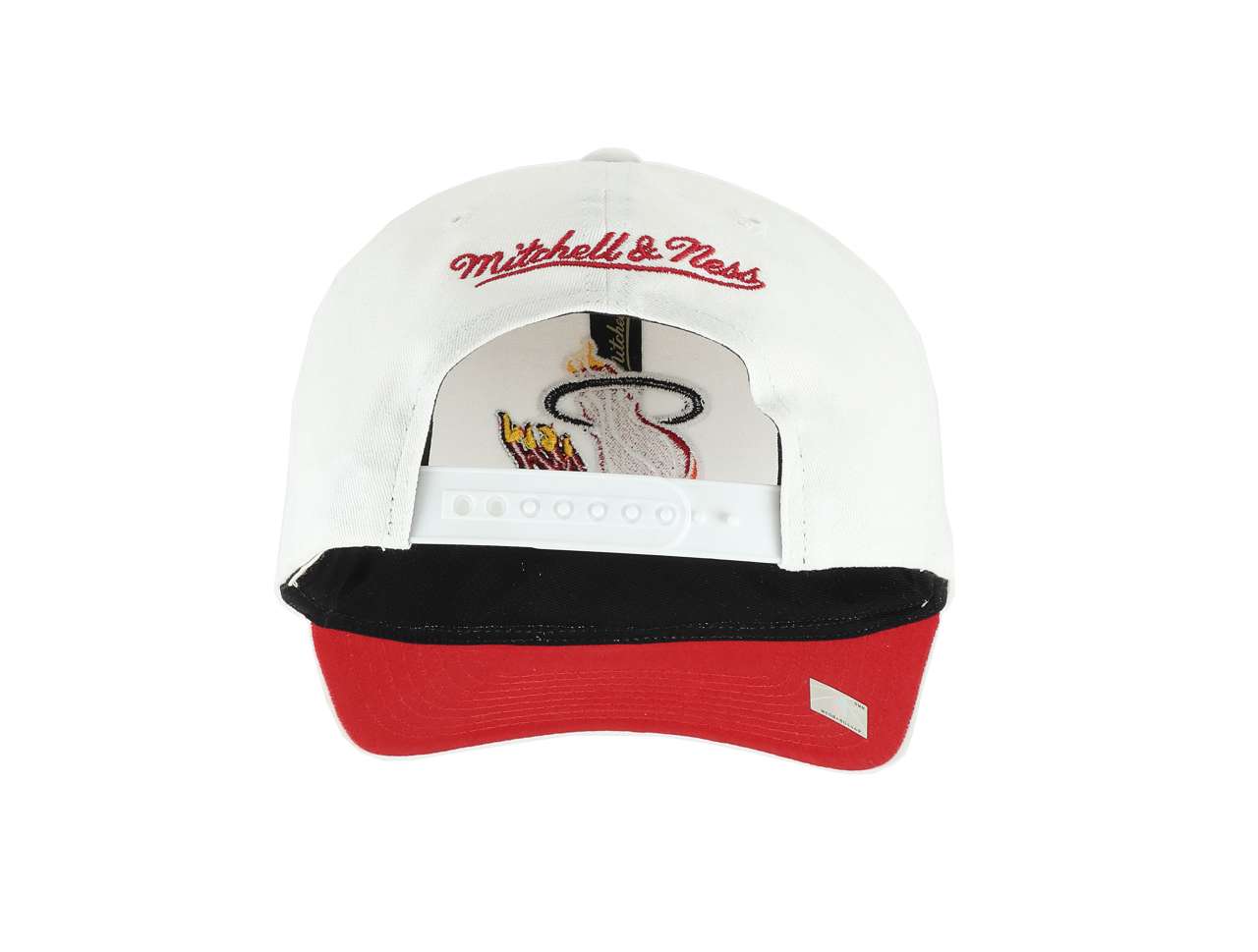 Miami Heat  NBA All In HWC Pro Crown Fit White Snapback Cap Mitchell & Ness