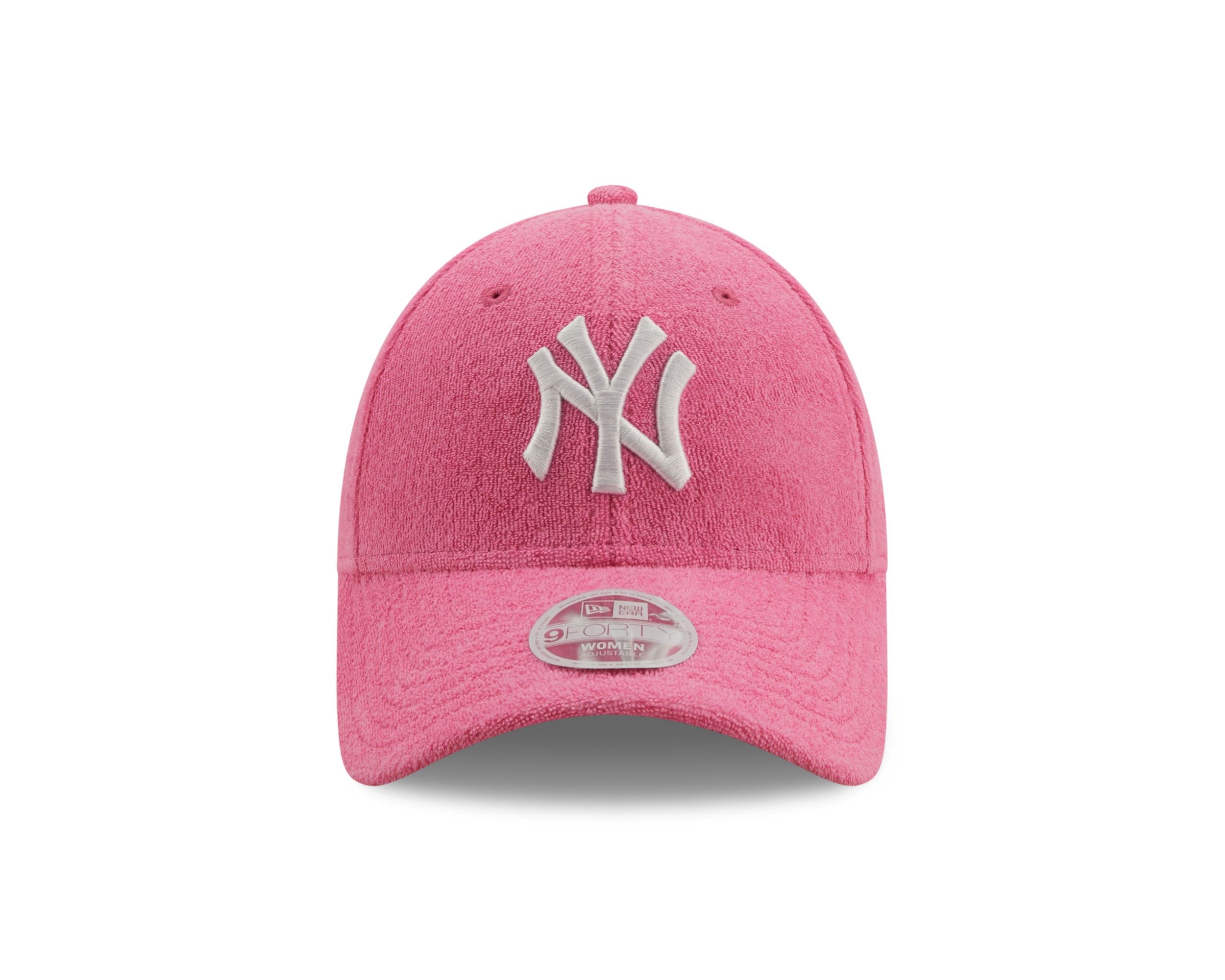New York Yankees MLB Towelling Bright Pink 9Forty Women Snapback Cap New Era
