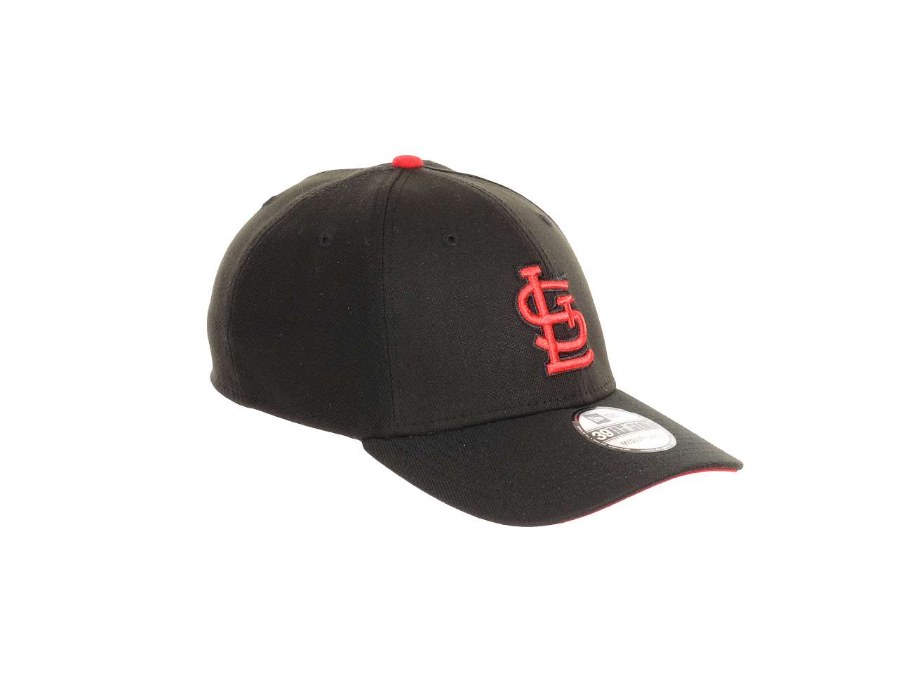 St. Louis Cardinals MLB Black 39Thirty Stretch Cap New Era