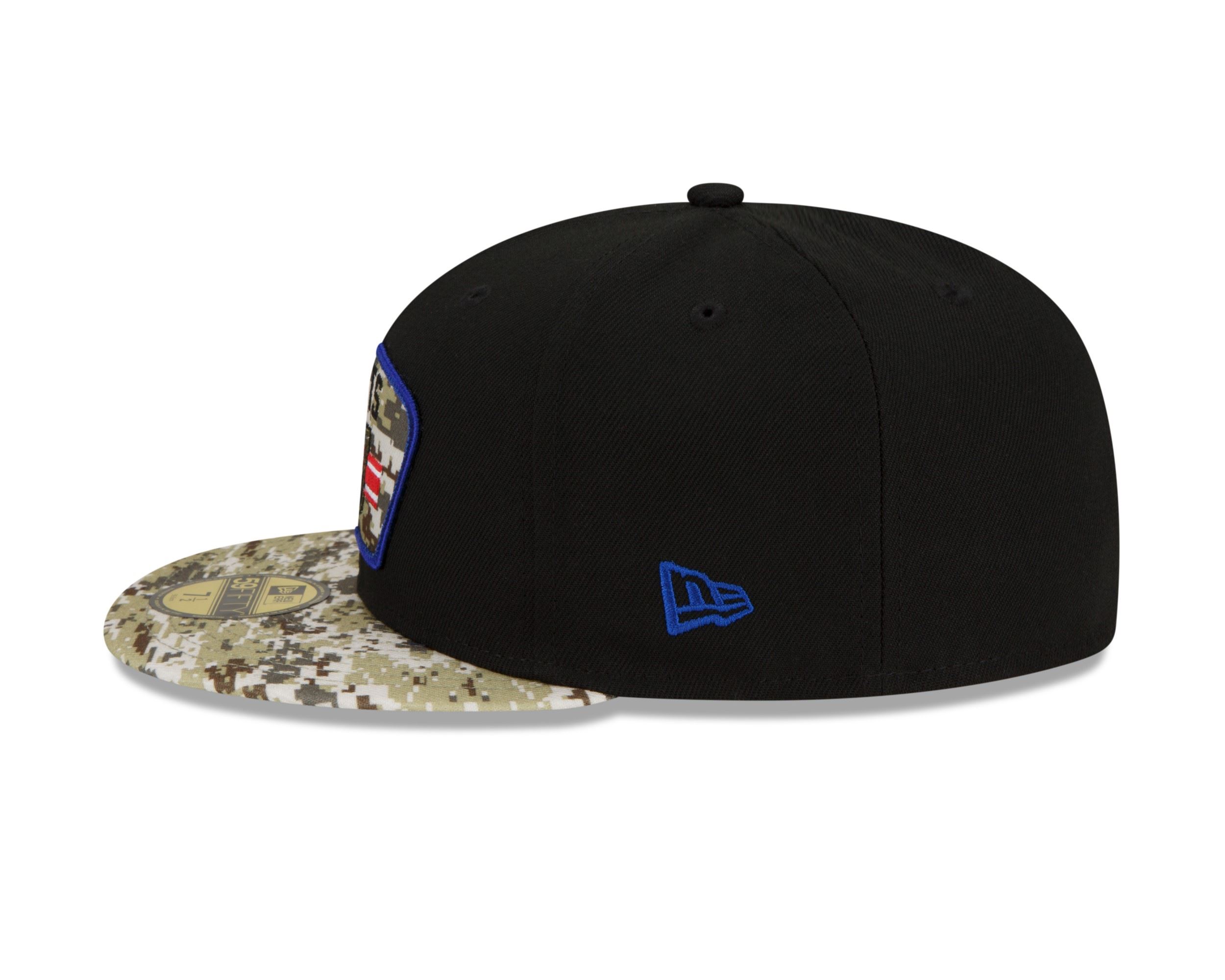 New York Giants NFL On Field 2021 Salute to Service Black 59Fifty Basecap New Era