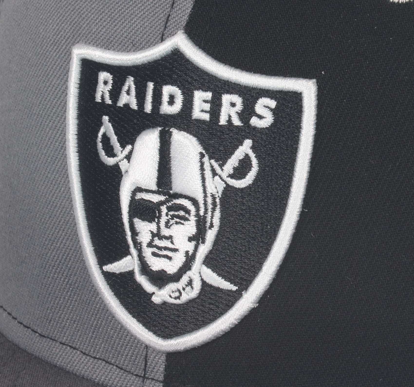 Las Vegas Raiders Grey White Black 9Fifty Snapback Cap New Era