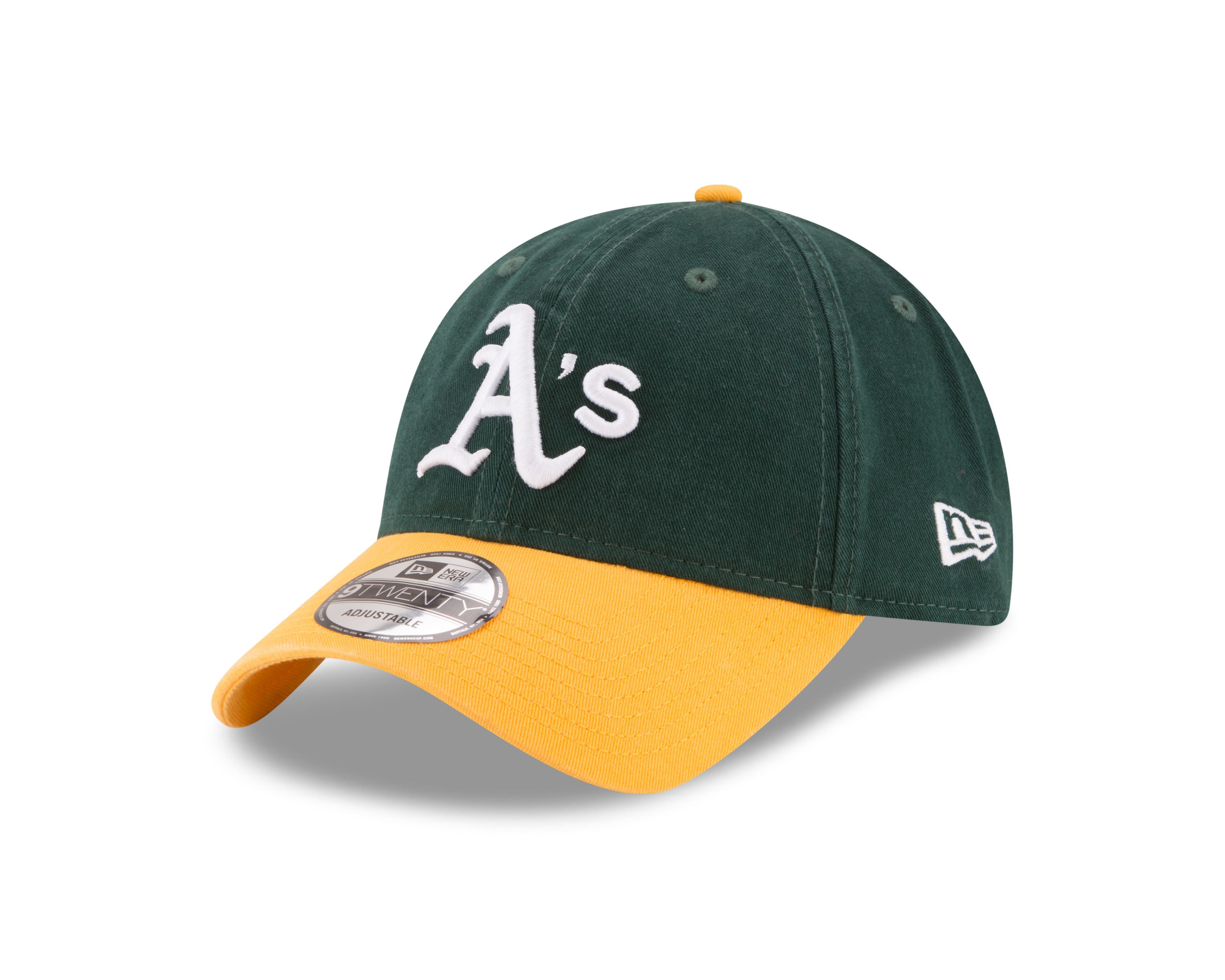 Oakland Athletics MLB Core Classic Green Yellow Adjustable 9Twenty Cap New Era