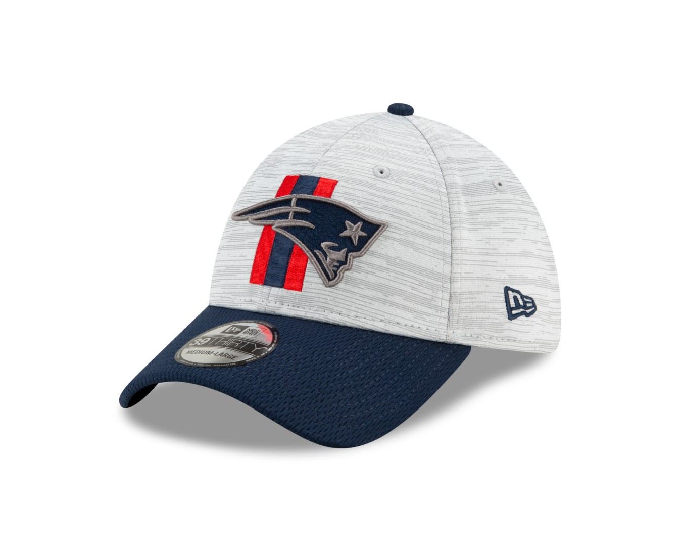 New England Patriots NFL Training 2021 Grey 39Thirty Stretch Cap New Era