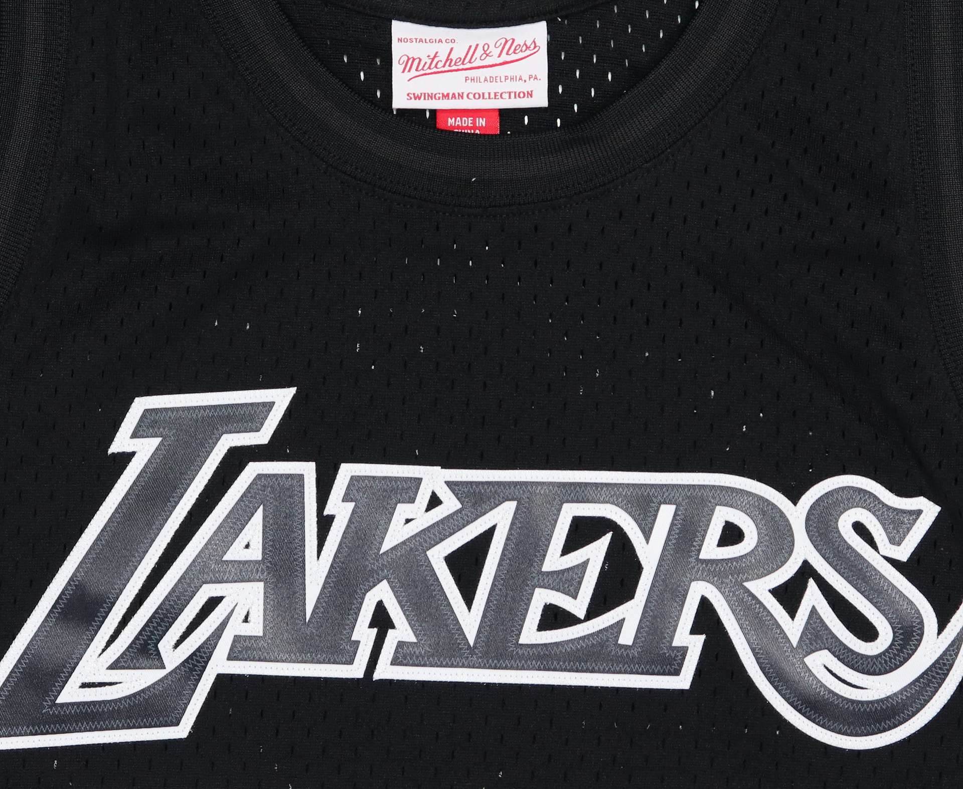 Shaquille ONeal #34 Los Angeles Lakers NBA White Logo Swingman Jersey Mitchell & Ness