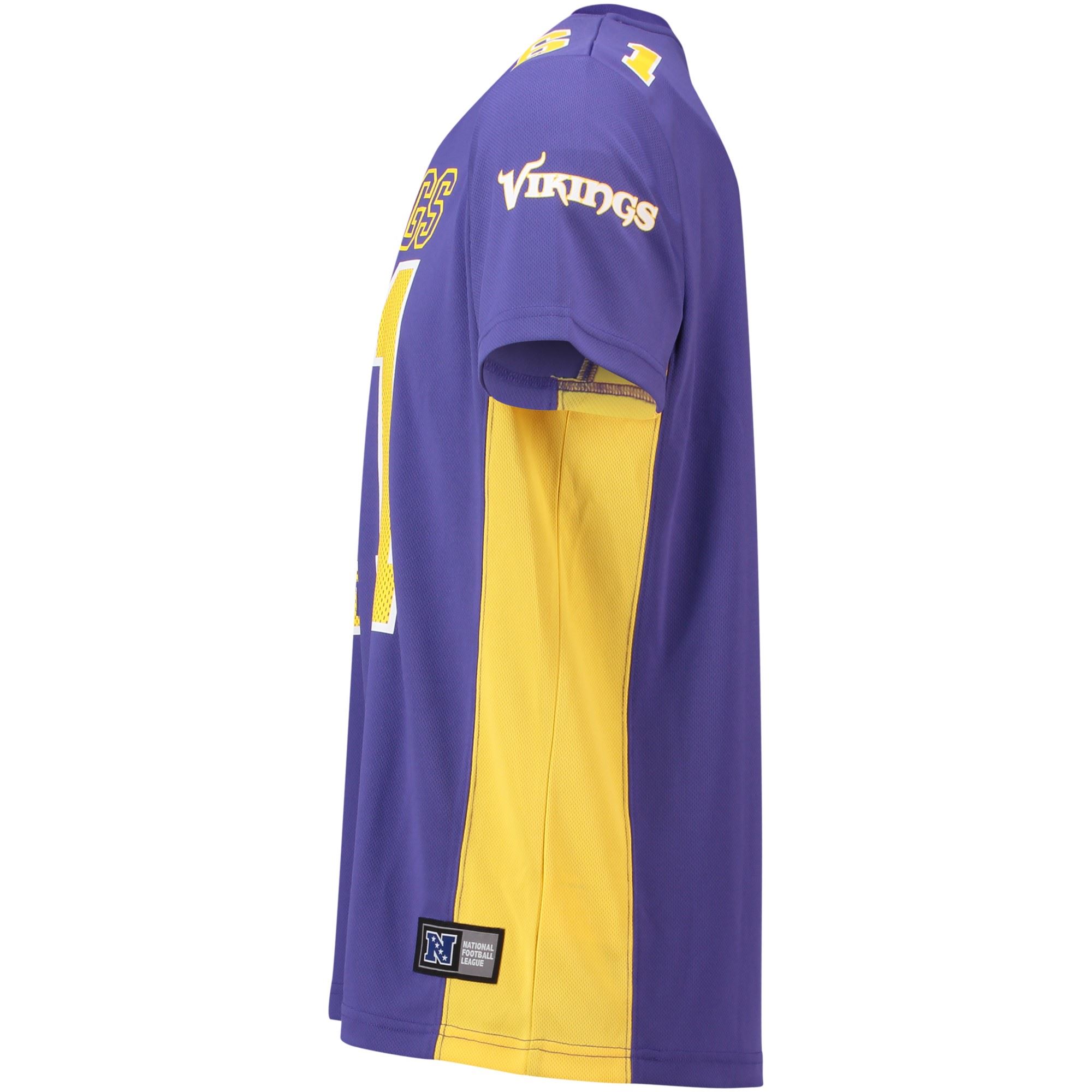 Minnesota Vikings NFL Players Poly Mesh Purple T-Shirt Fanatics