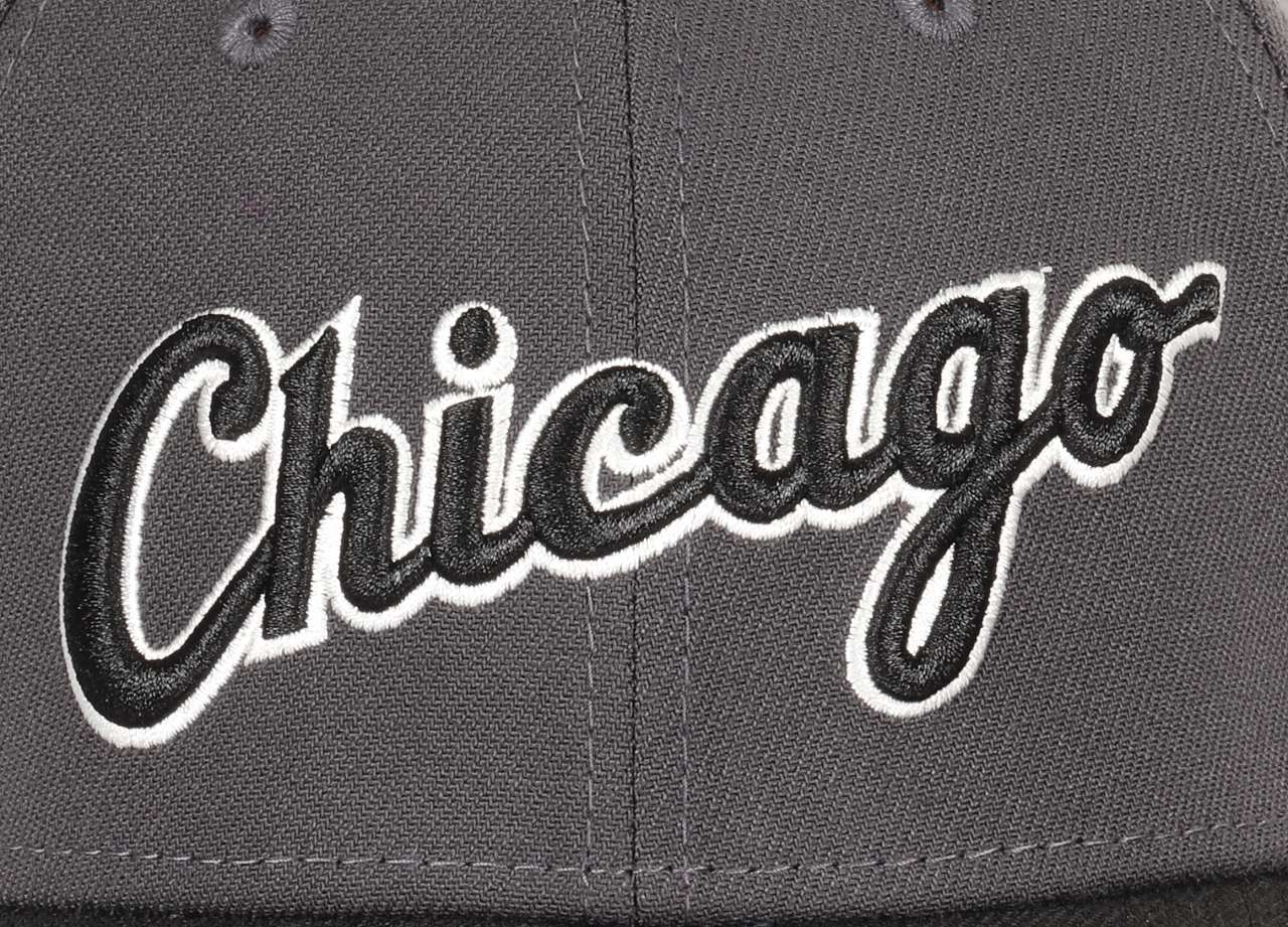 Chicago White Sox  MLB Two Tone Gray Black 39Thirty Stretch Cap New Era