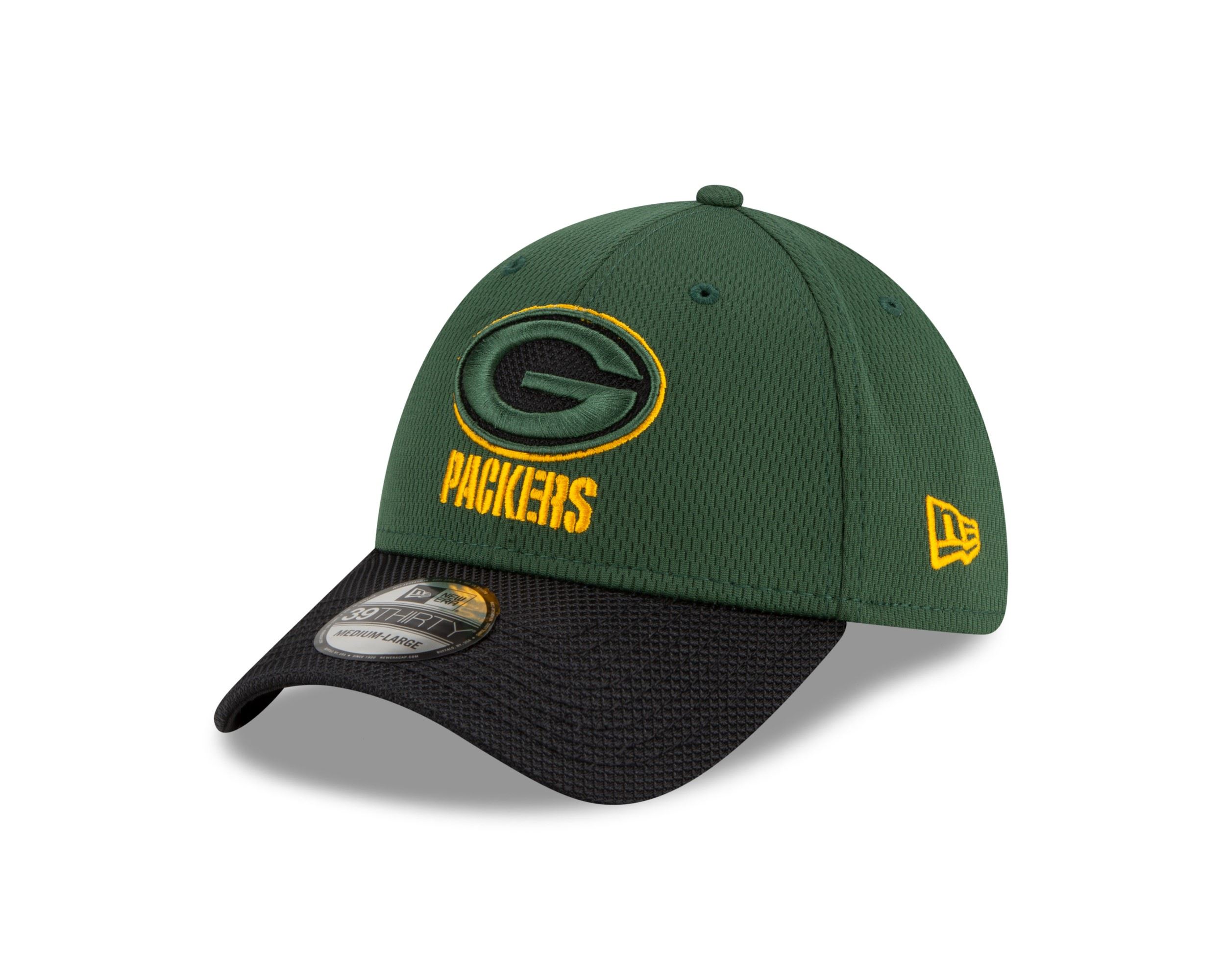 Green Bay Packers NFL 2021 Sideline Green 39Thirty Stretch Cap New Era