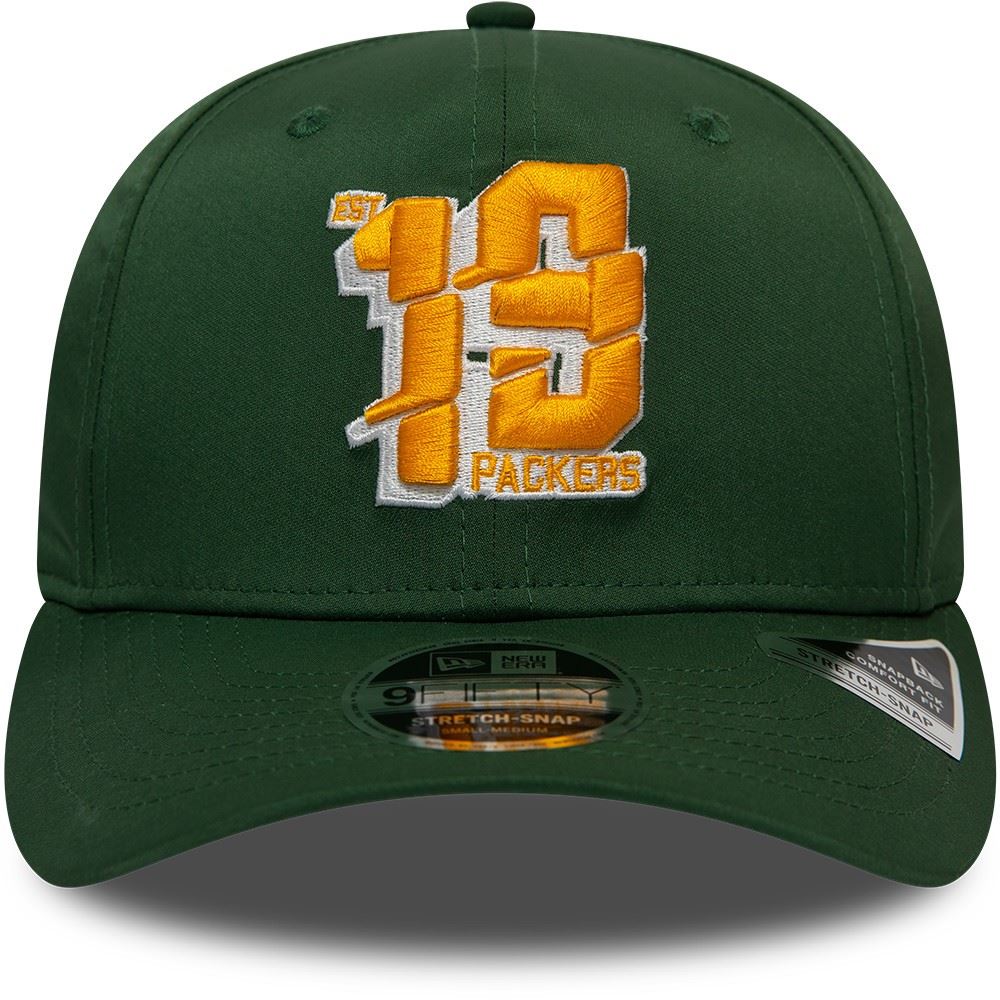 Green Bay Packers NFL Established Number 9Fifty Stretch Snapback Cap New Era