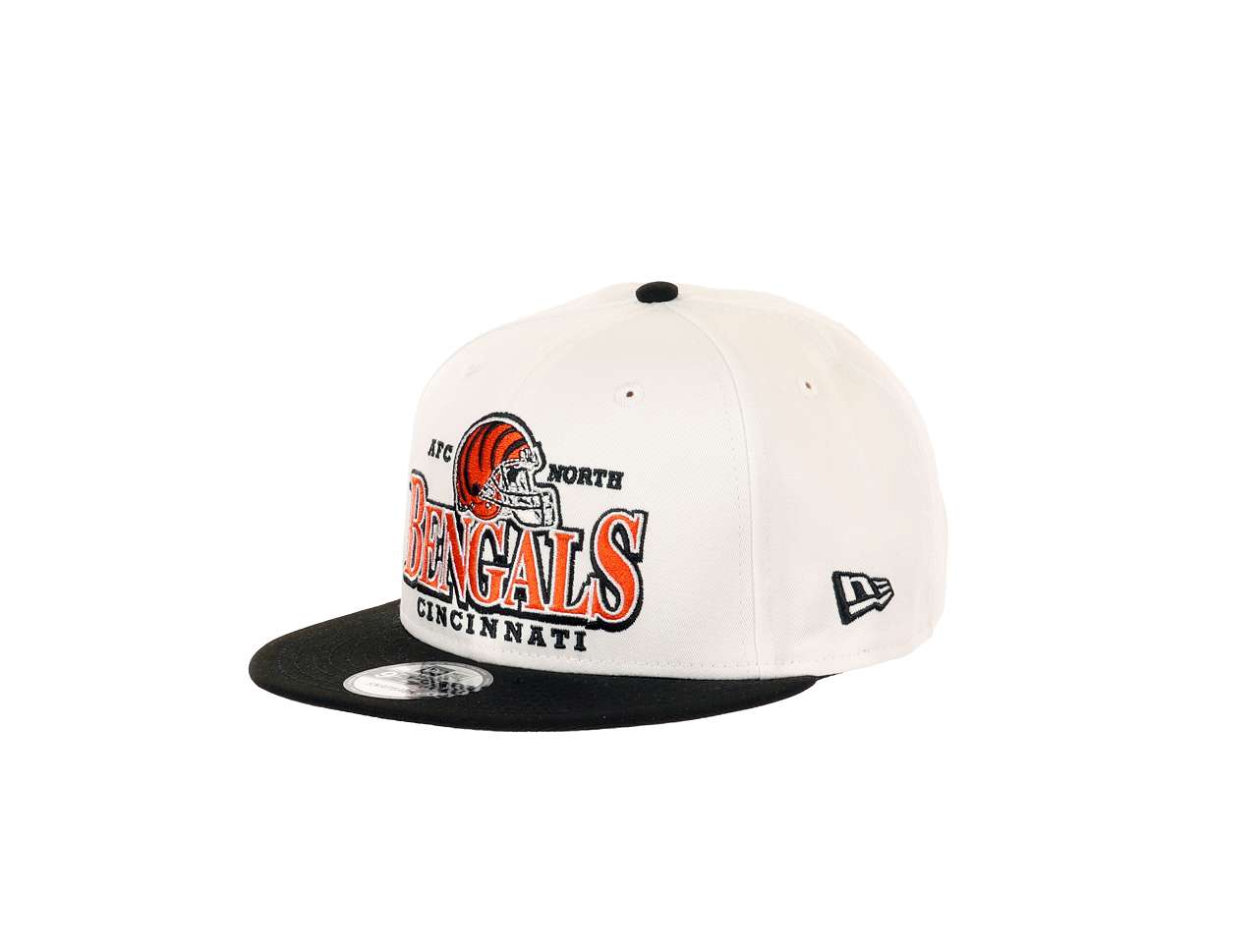 Cincinnati Bengals NFL Helmet Teamcolour White Black 9Fifty Snapback Cap New Era