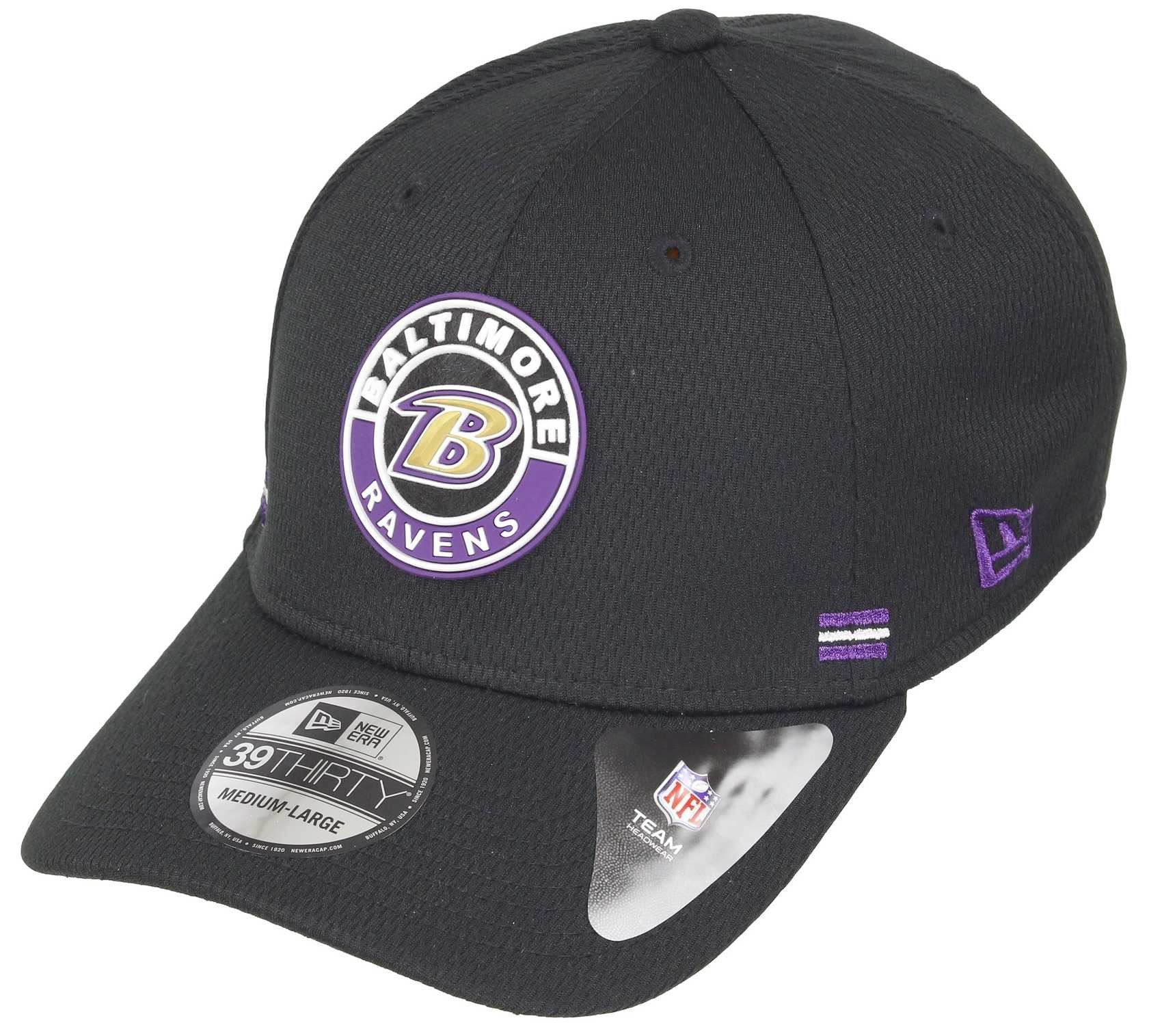 Baltimore Ravens NFL 2020 Sideline Road Alternative 39Thirty Stretch Cap New Era