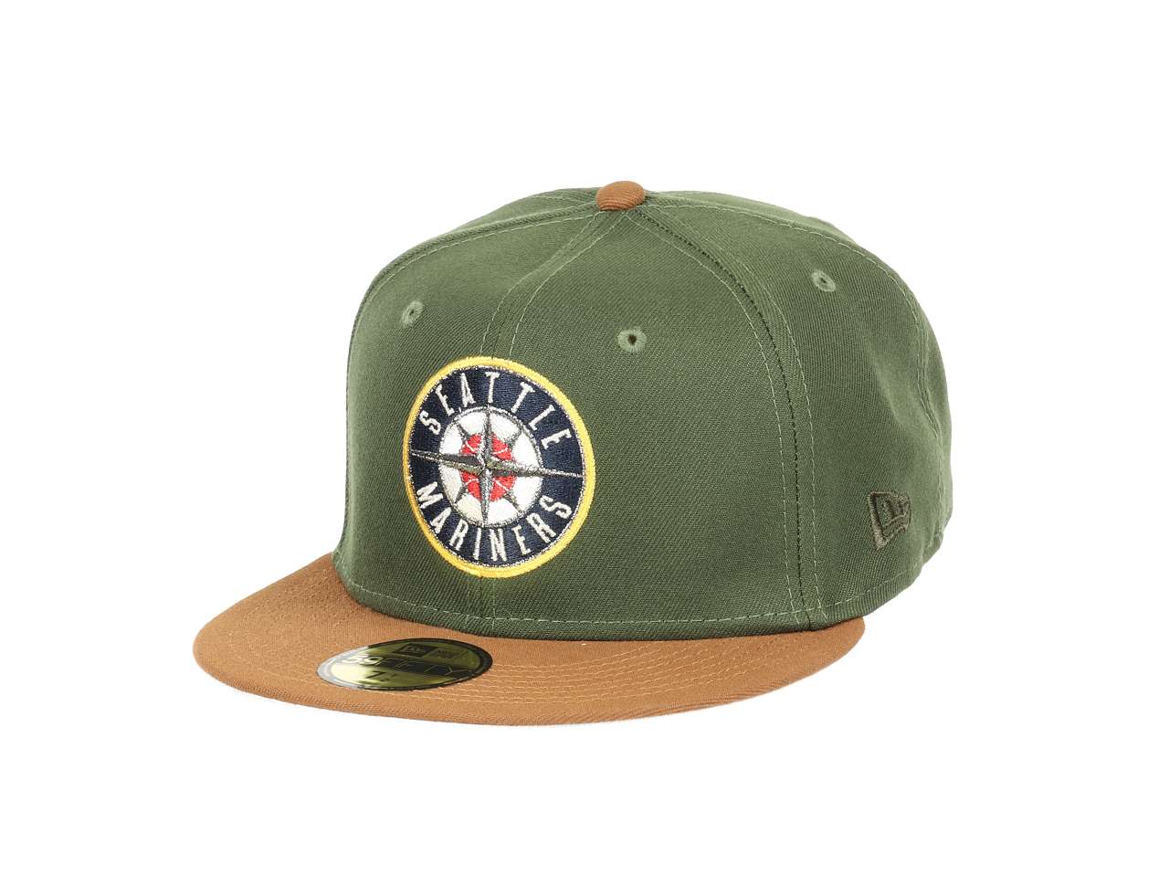 Seattle Mariners MLB Cooperstown 40th Anniversary Green Brown 59Fifty Basecap New Era