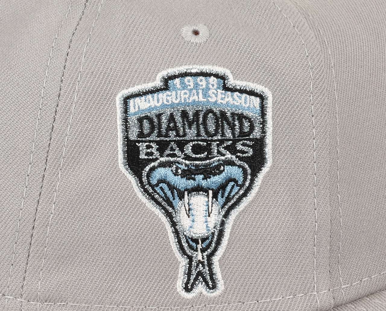 Arizona Diamondbacks MLB Inaugural Season 1998 Sidepatch Cooperstown Gray Sky 9Forty A-Frame Snapback Cap New Era