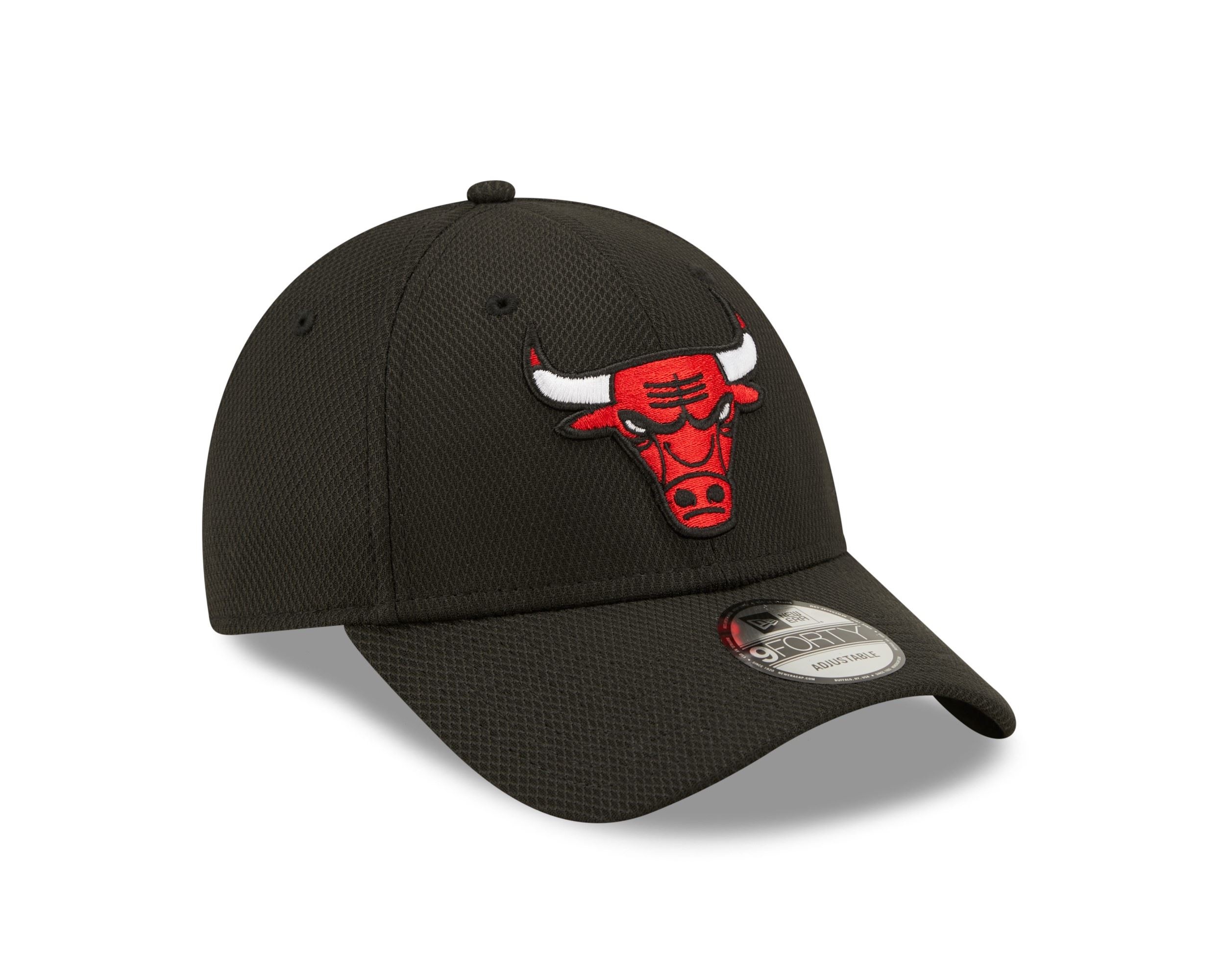 Chicago Bulls NBA Diamond Era Black 9Forty Adjustable Cap New Era