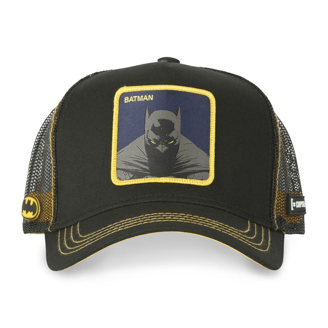 Batman Black Yellow Trucker Cap Capslab