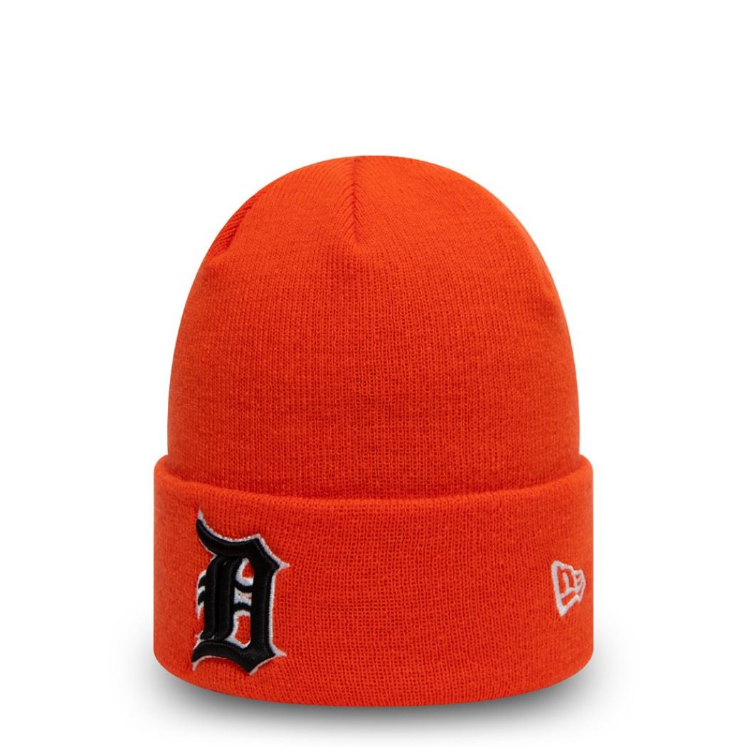 Detroit Tigers Orange MLB League Essential Cuff Knit Beanie New Era