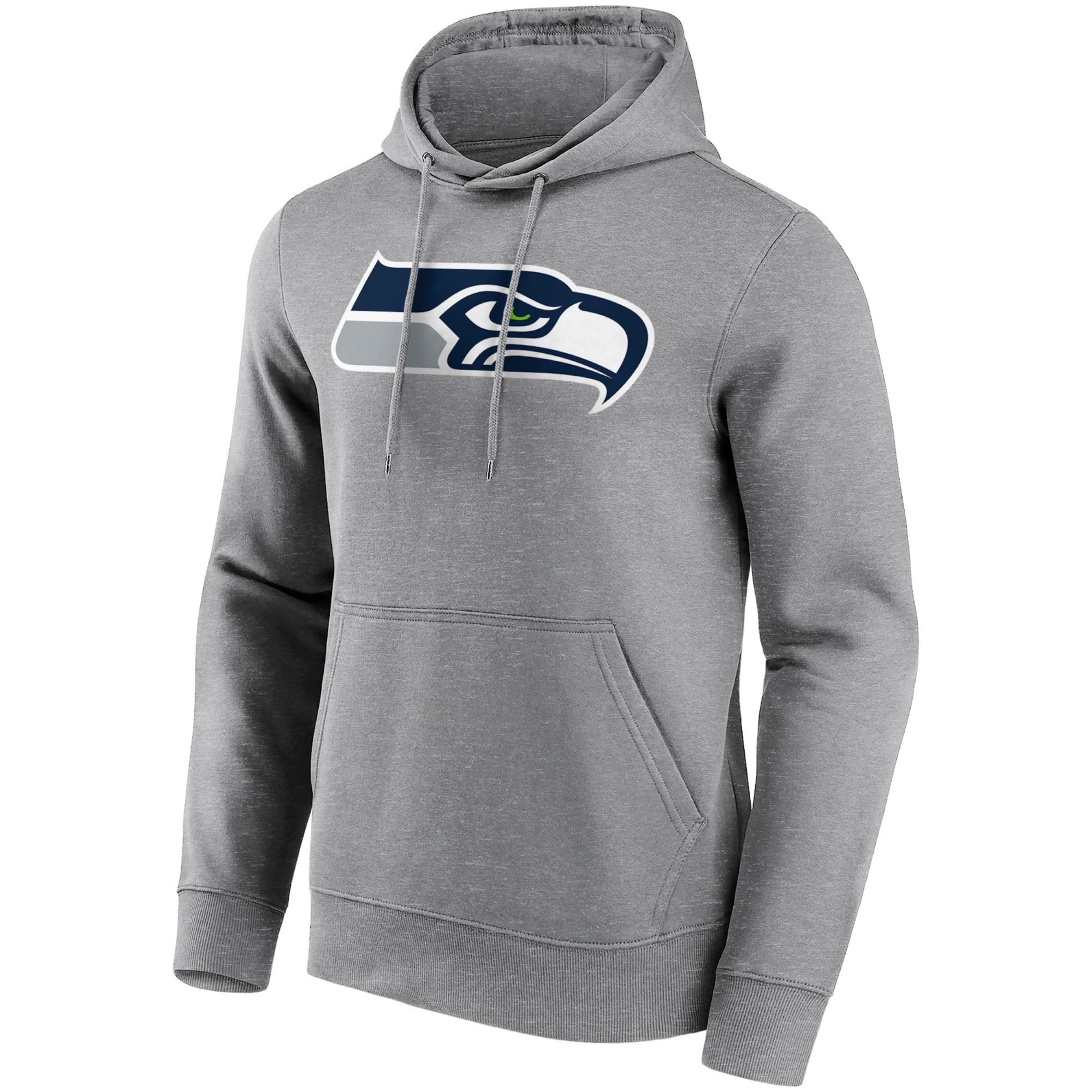 Seattle Seahawks Sports Grey NFL Mid Essentials Crest Graphic Hoody Fanatics
