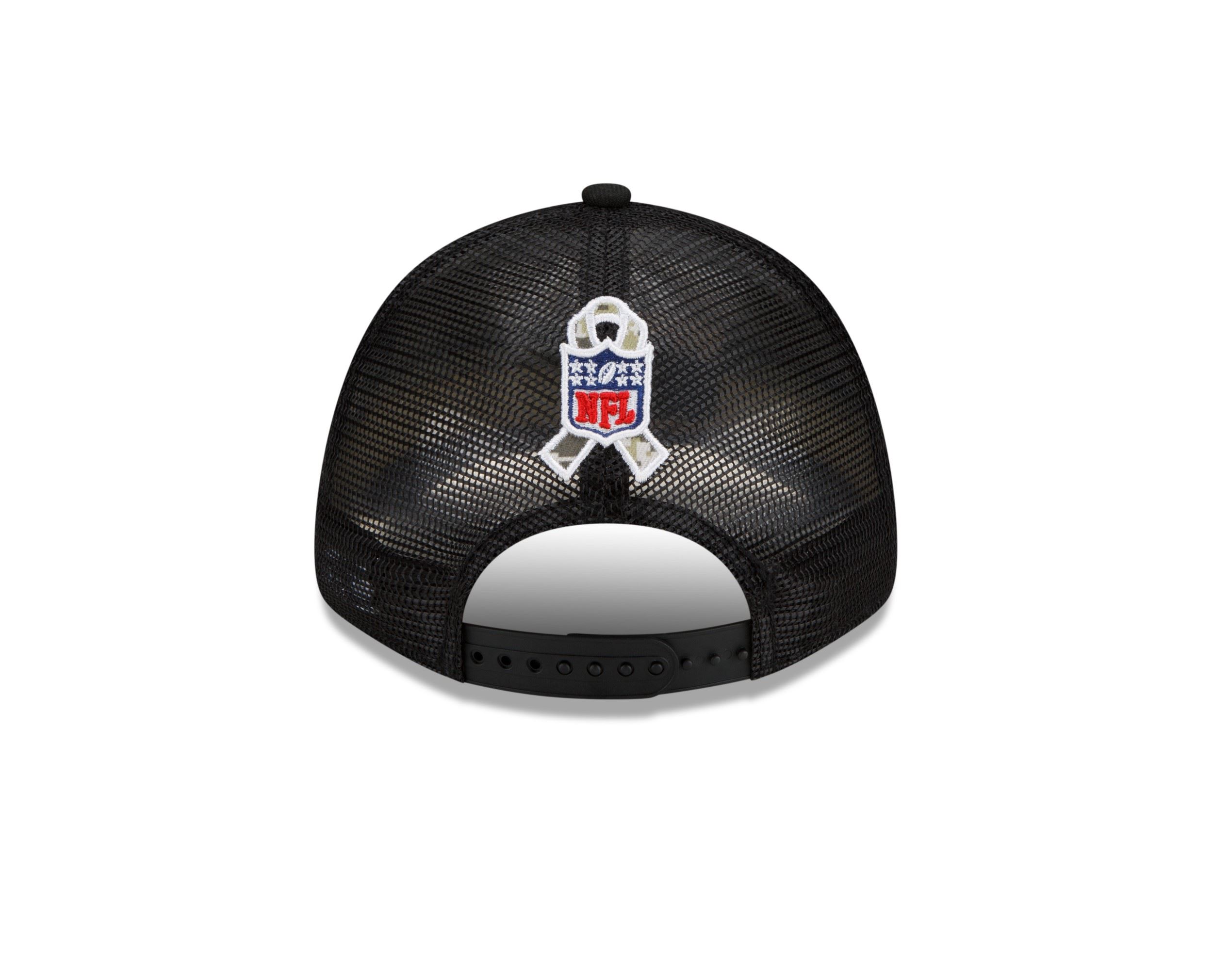 NFL Logo NFL On Field 2021 Salute to Service Black 9Forty Snapback Cap New Era