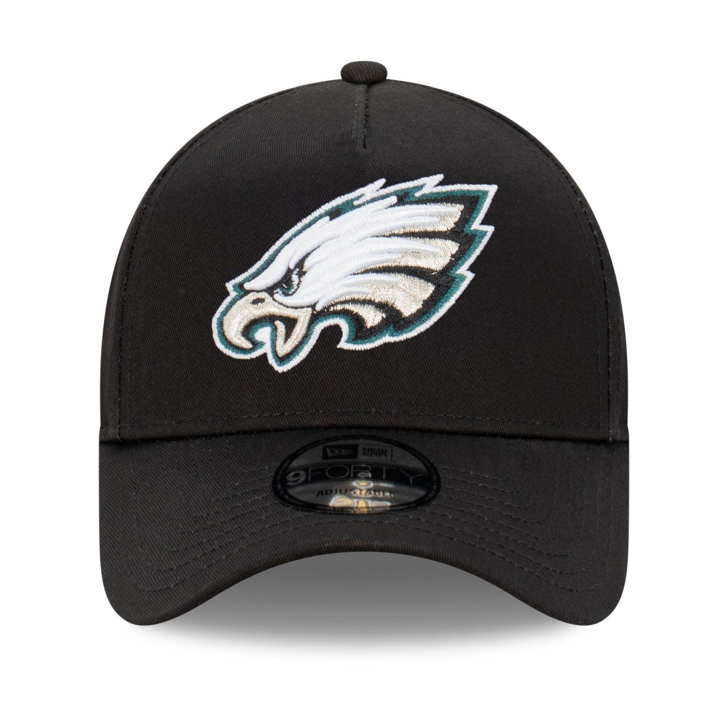Philadelphia Eagles NFL Evergreen Black 9Forty Adjustable A-Frame Cap New Era