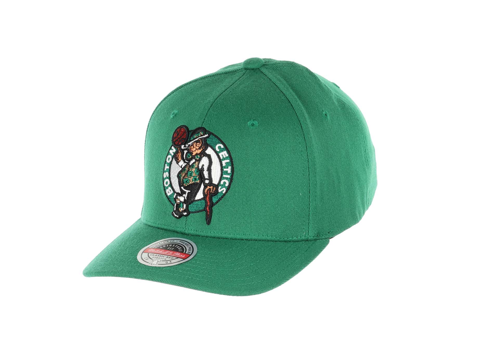 Boston Celtics Green NBA Team Ground 2.0 Classic Red Snapback Cap Mitchell & Ness