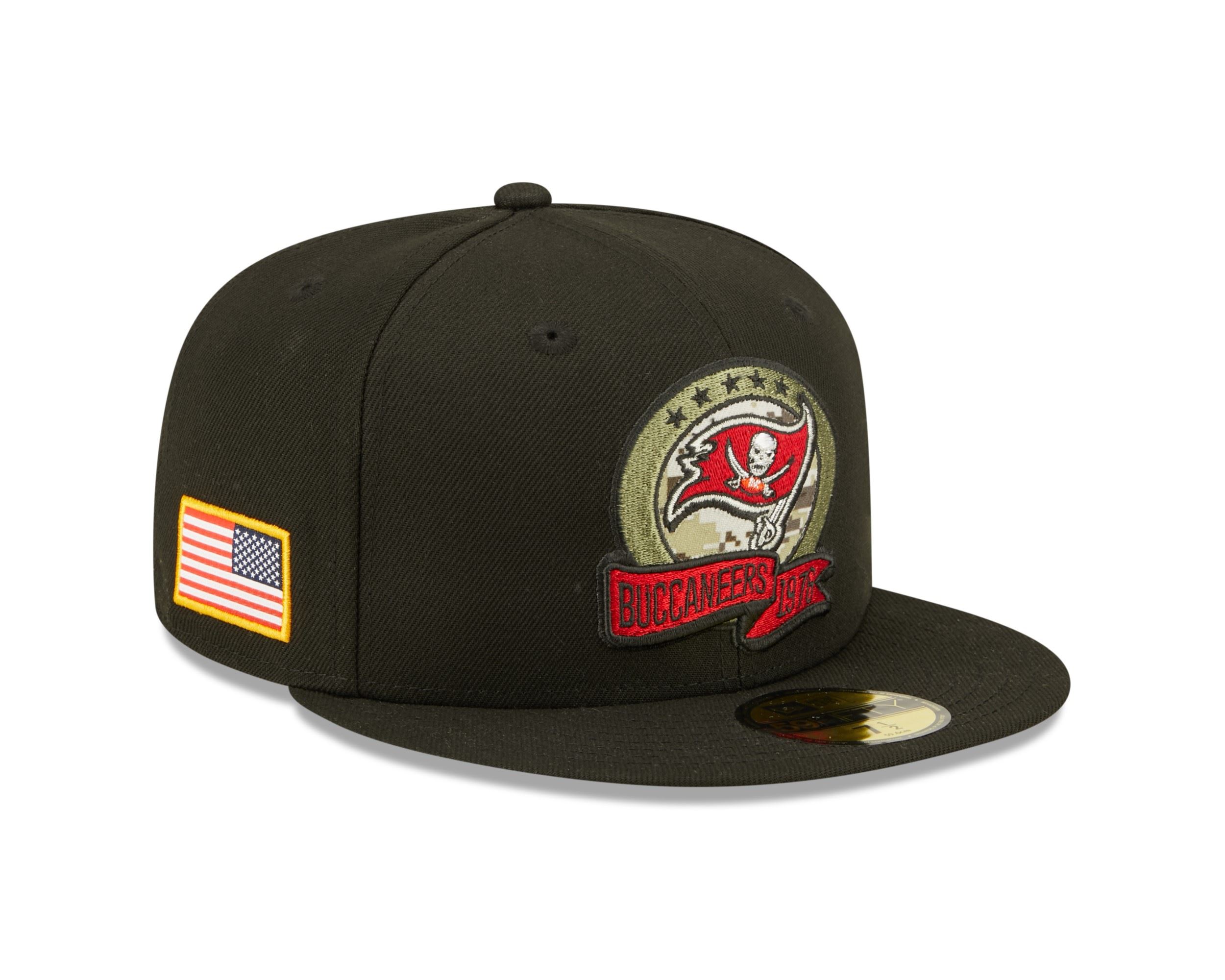Tampa Bay Buccaneers NFL Salute to Service 2022 Black 59Fifty Basecap New Era