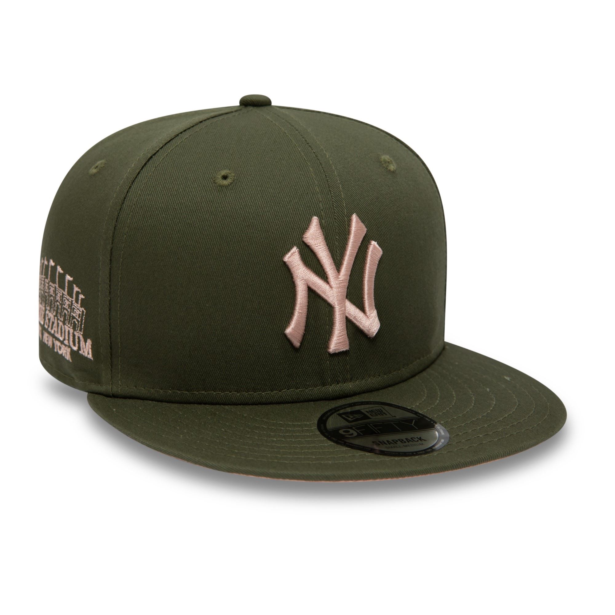New York Yankees MLB Side Patch Olive 9Fifty Snaback Cap New Era