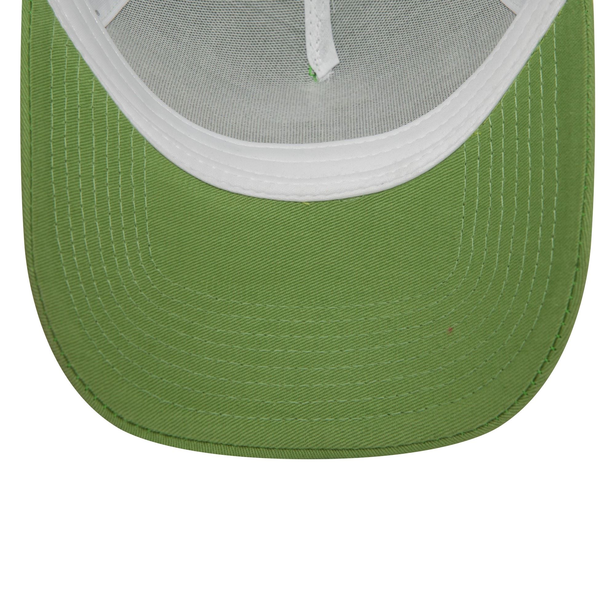 Los Angeles Dodgers MLB League Essential Green White A-Frame Adjustable Trucker Cap New Era