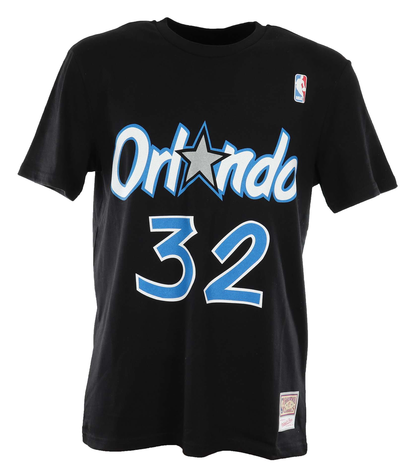 Shaquille ONeal #32 Orlando Magic Black NBA Name and Number Tee T-Shirt Mitchell & Ness