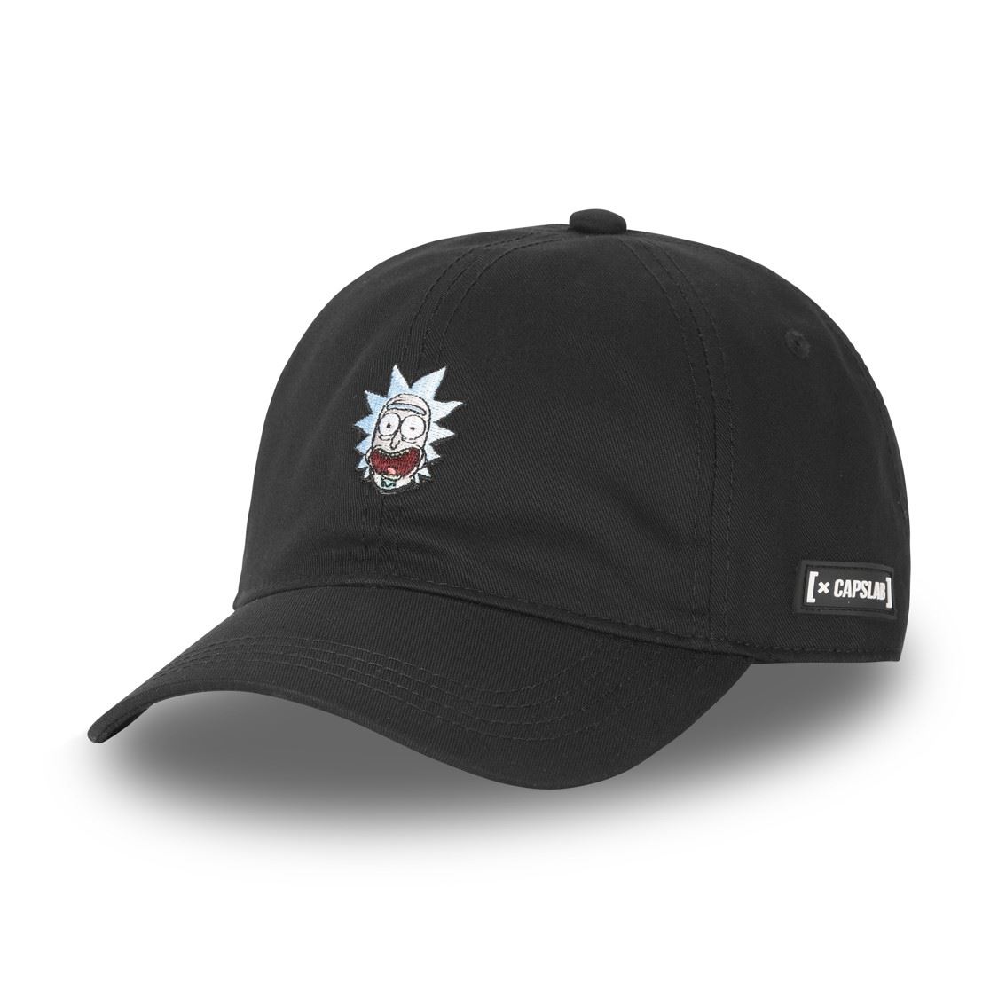 Rick and Morty Rick Black Unstructured Strapback Cap Capslab