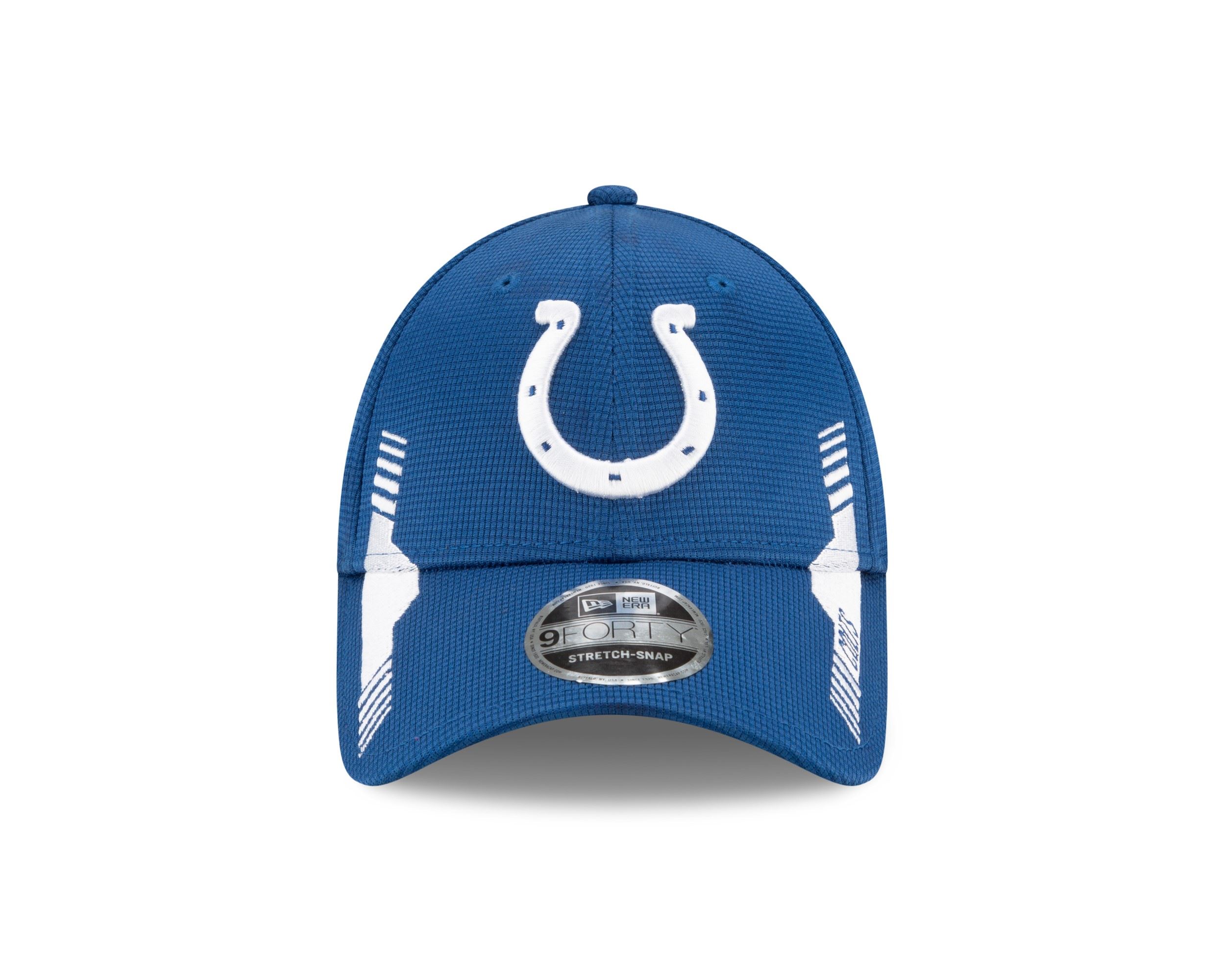 Indianapolis Colts NFL 2021 Sideline Home Royal 9Forty Stretch Snap Cap New Era
