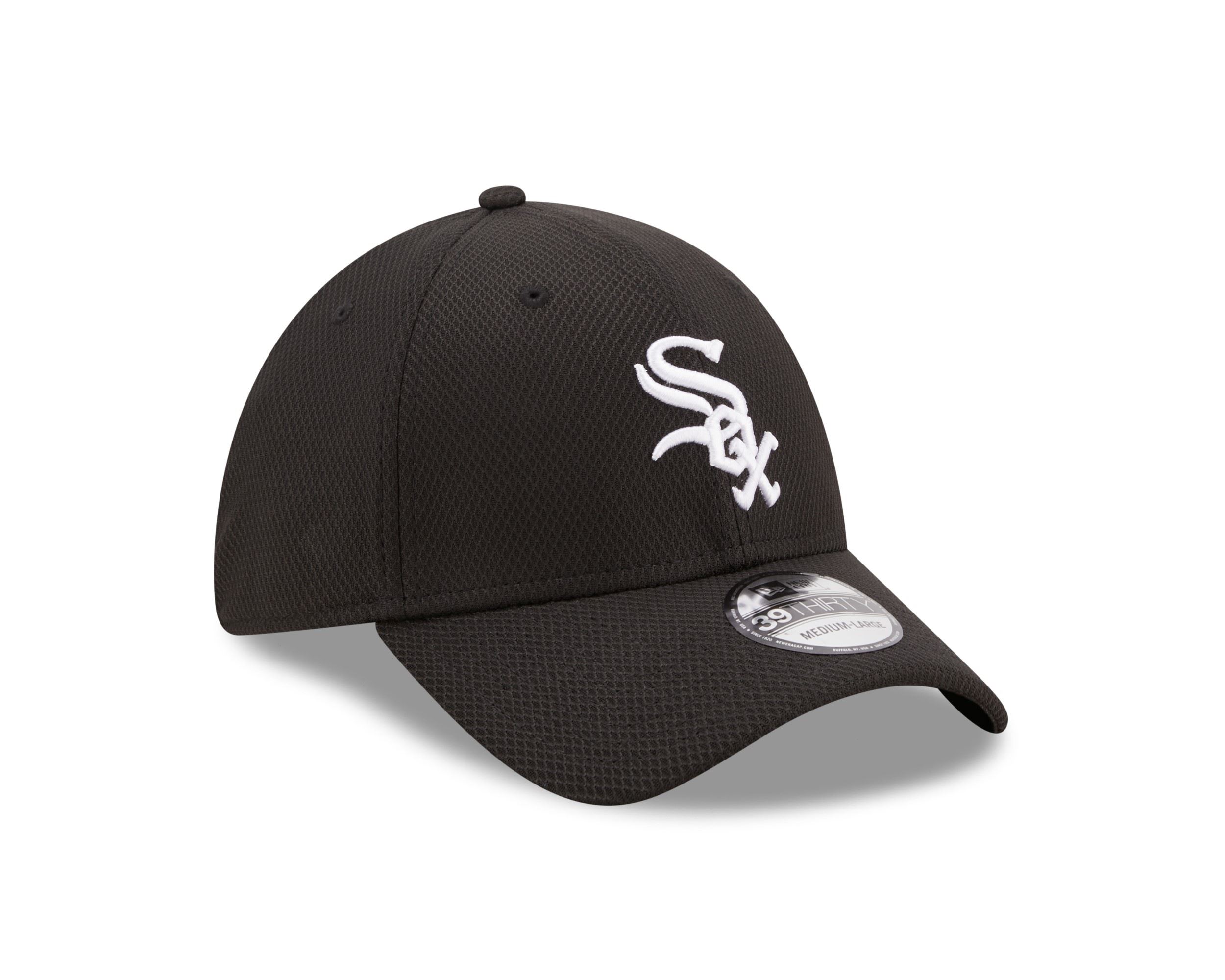Chicago White Sox MLB Diamond Era Black 39Thirty Stretch Cap New Era