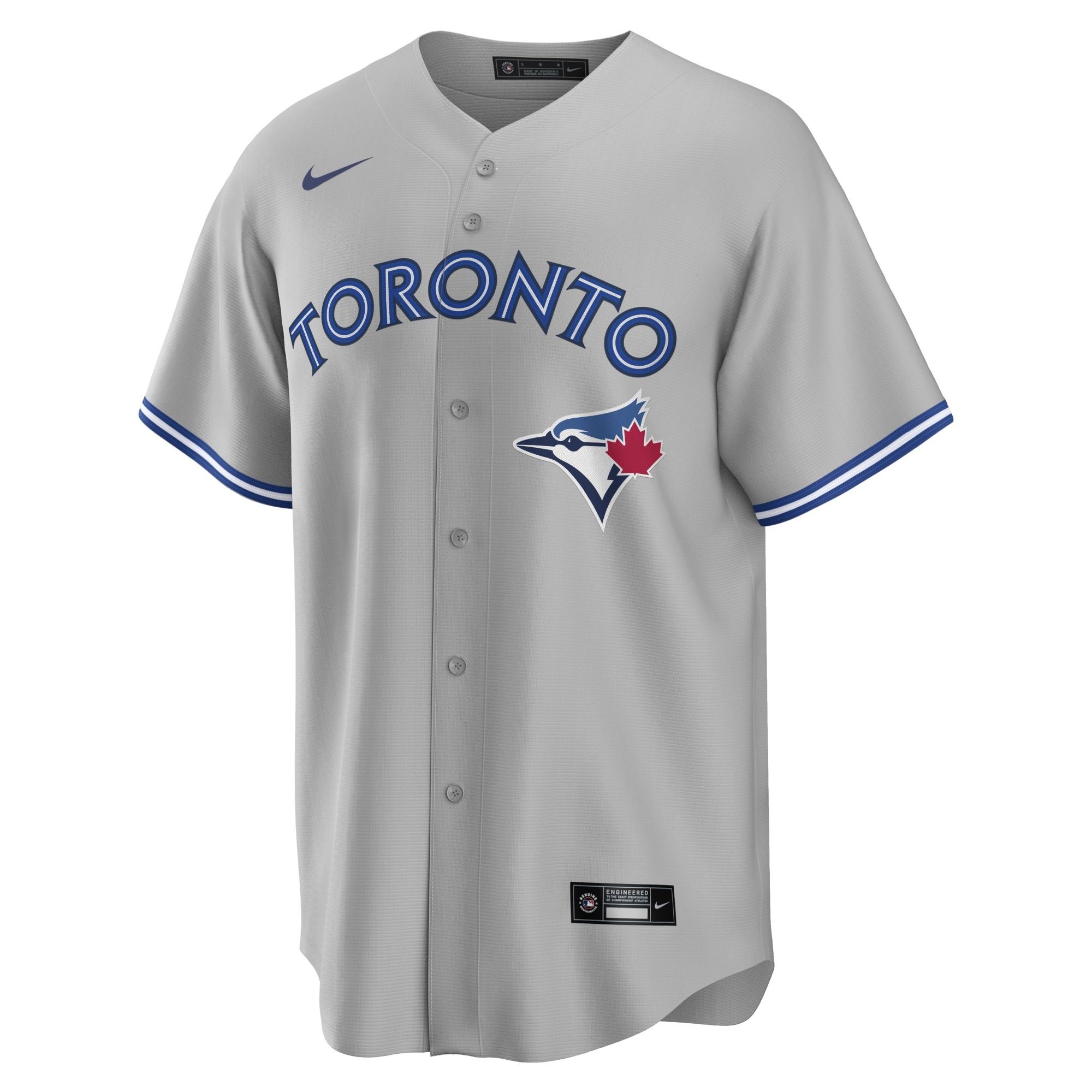 Toronto Blue Jays Gray Official MLB Replica Road Jersey Nike
