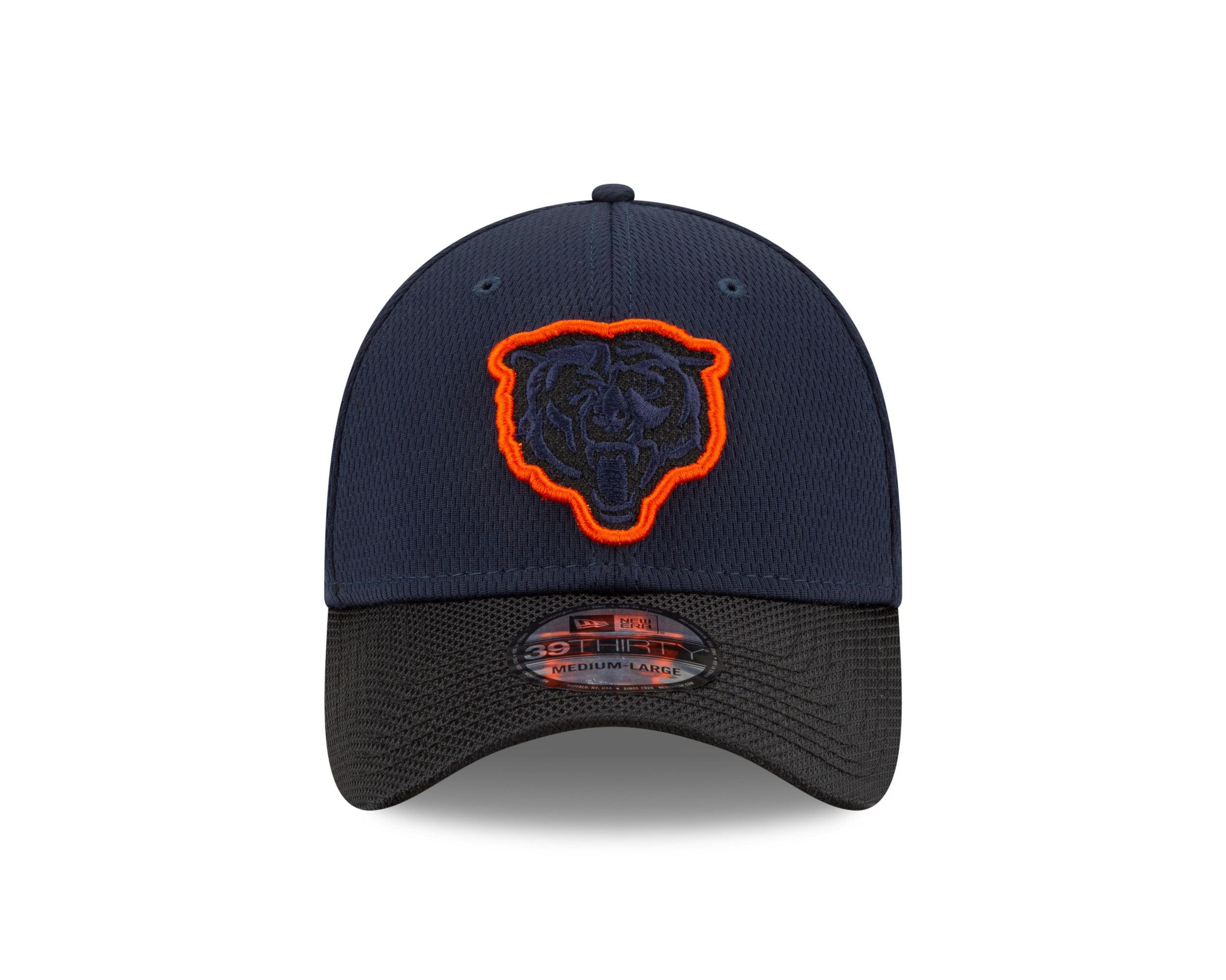 Chicago Bears NFL 2021 Sideline Navy 39Thirty Stretch Cap New Era