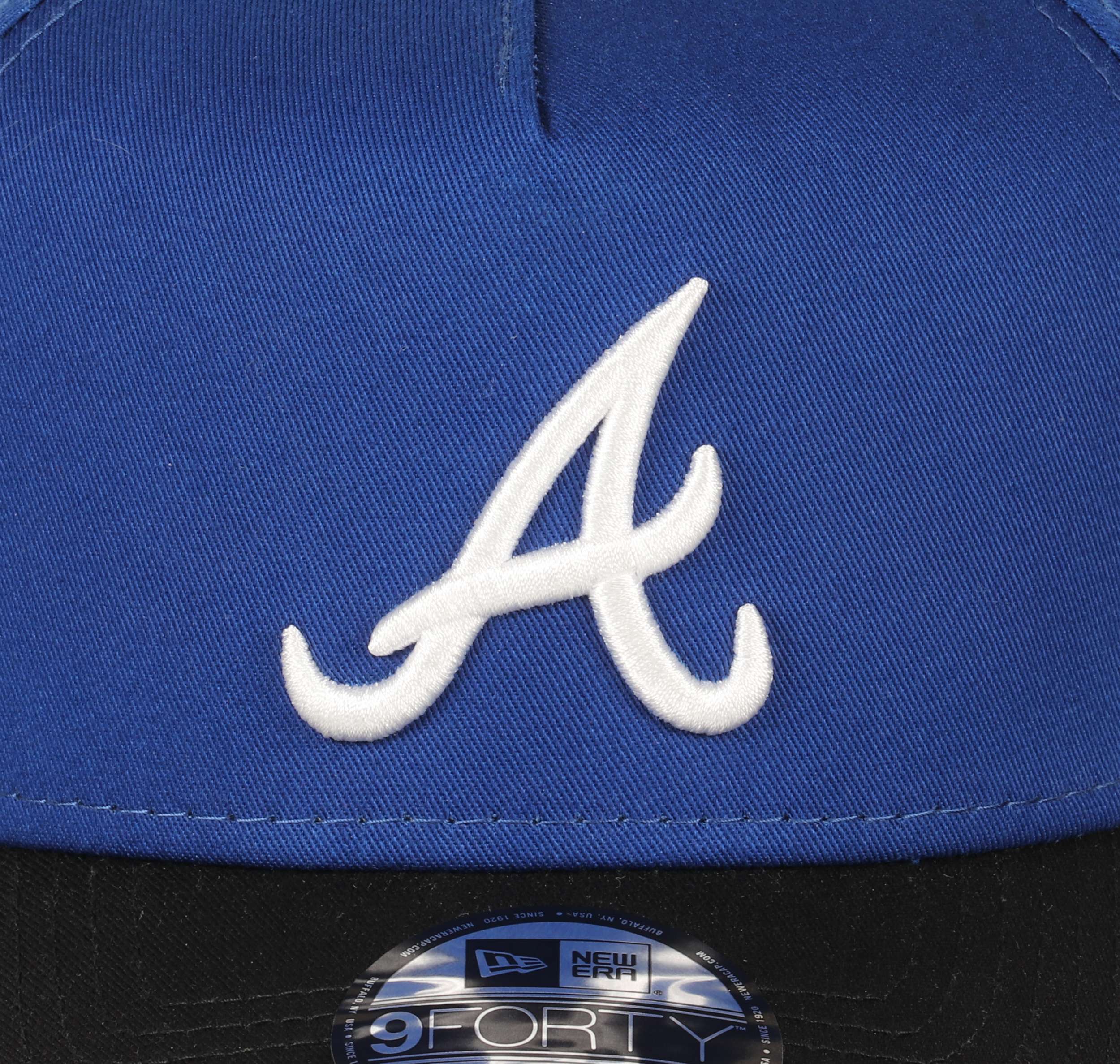 Atlanta Braves MLB World Series 1995 Sidepatch Cooperstown Royal Blue Sky 9Forty A-Frame Snapback Cap New Era