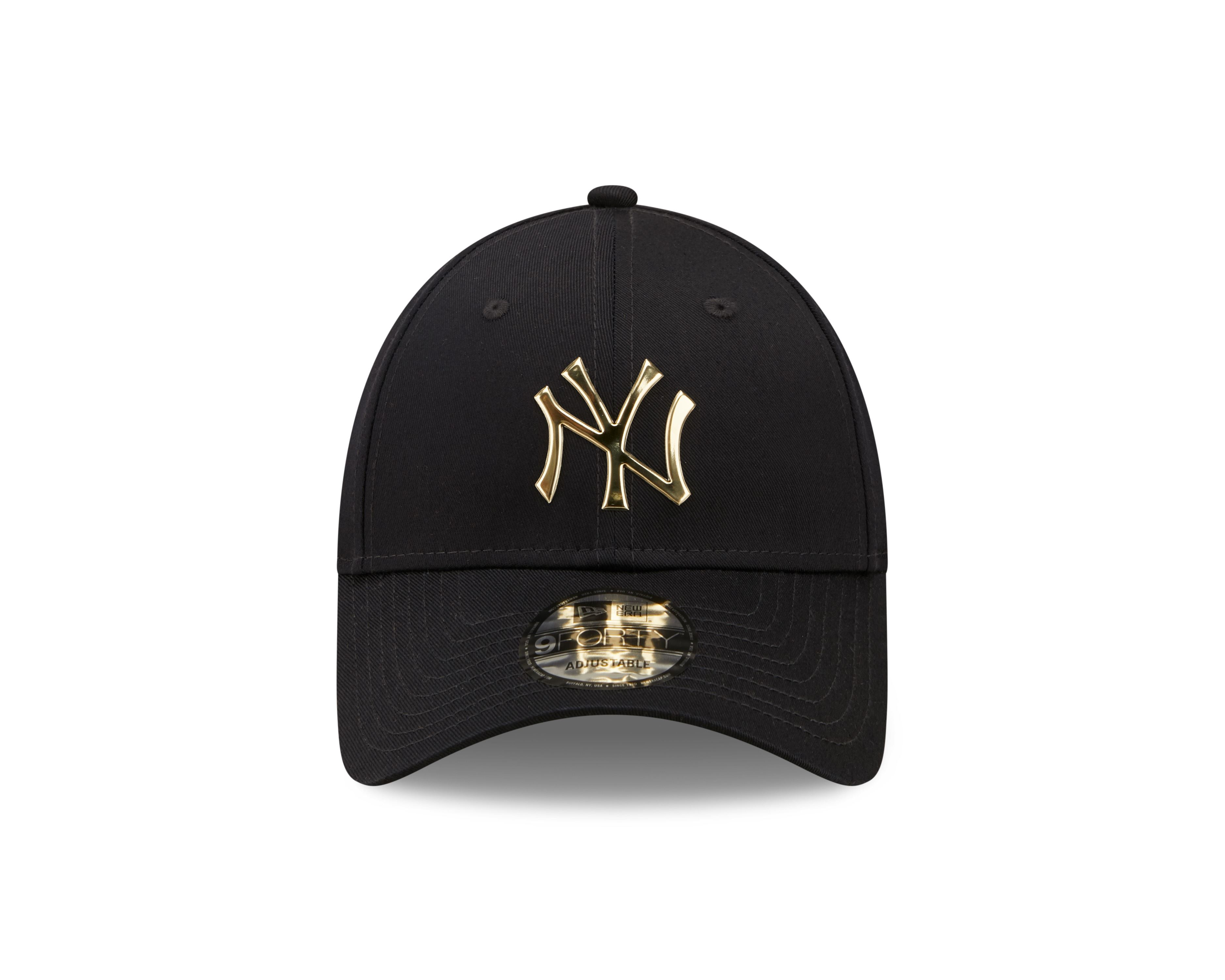 New York Yankees MLB Foil Logo Blue 9Forty Adjustable Snapback Cap New Era