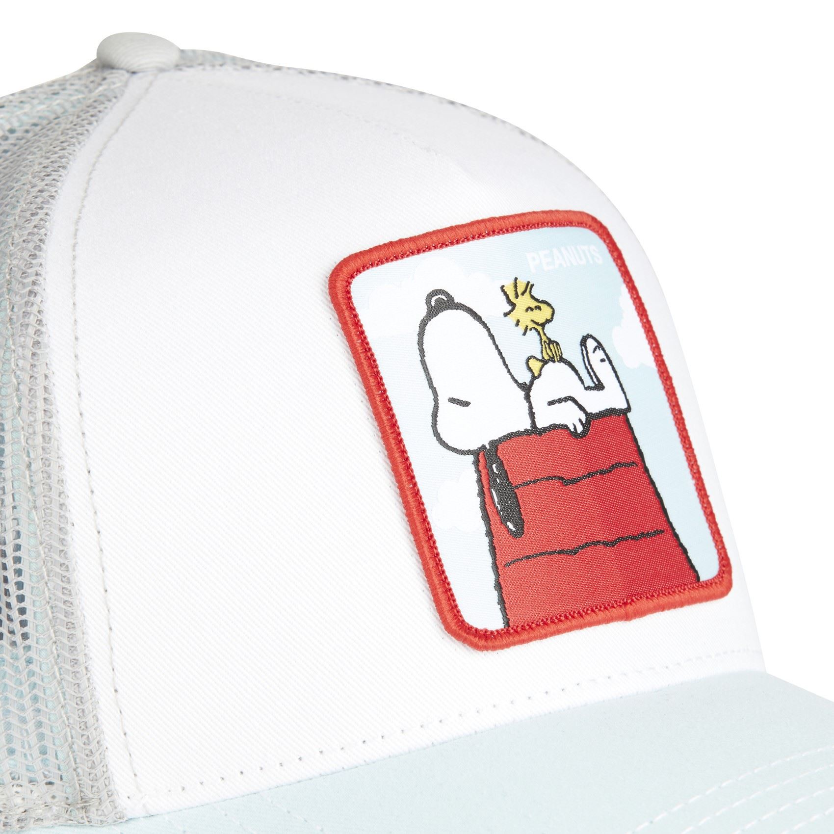 Snoopy The Peanuts White Blue Trucker Cap Capslab