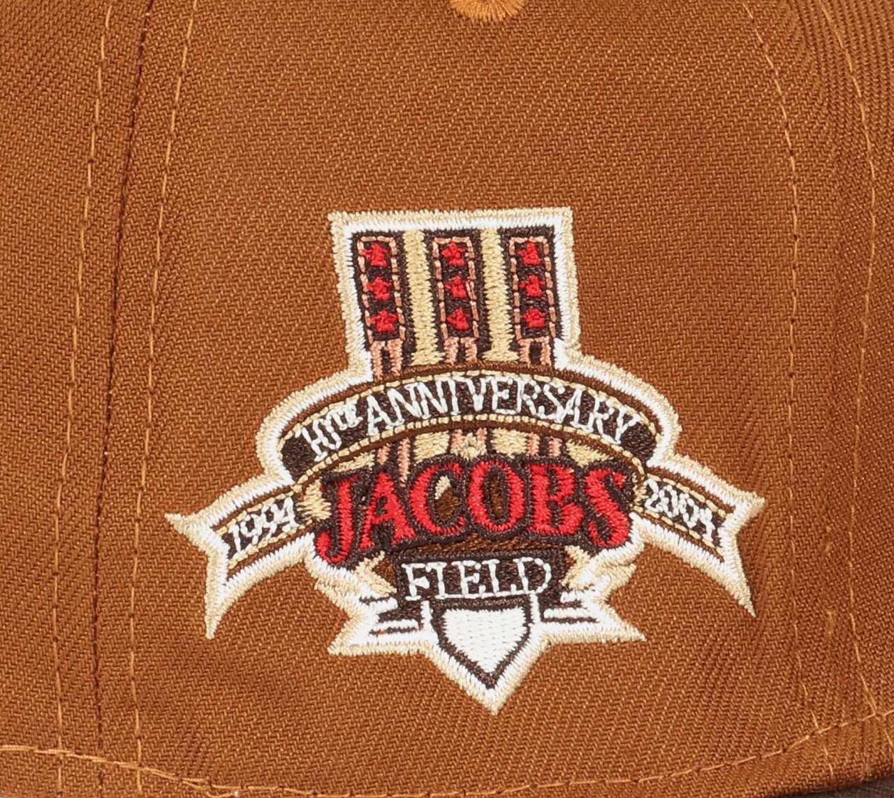 Cleveland Indians MLB Jacobs Field 10th Anniversary Sidepatch Brown 59Fifty Basecap New Era