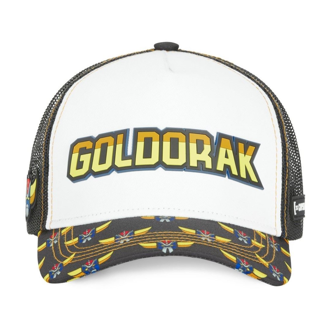 Goldorak White Black Trucker Cap Capslab