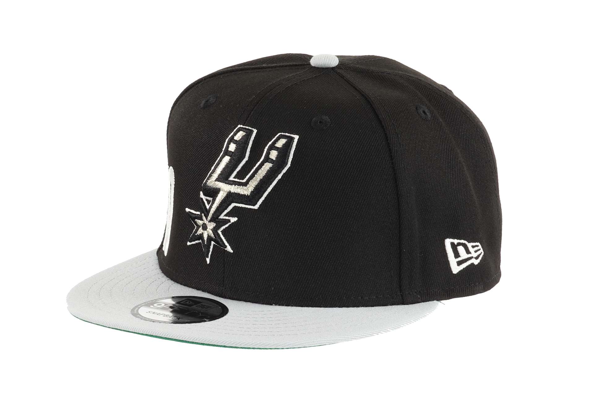 San Antonio Spurs Sidefont Black / Grey 9Fifty Snapback Cap New Era